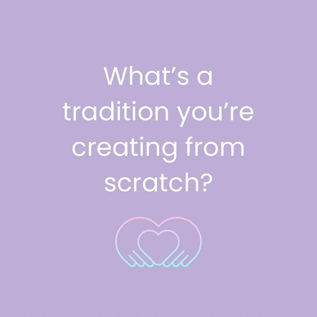 When you don&rsquo;t have traditions to inherit, you create your own. What&rsquo;s one tradition you&rsquo;ve started from scratch for your family? Drop it below ⬇️