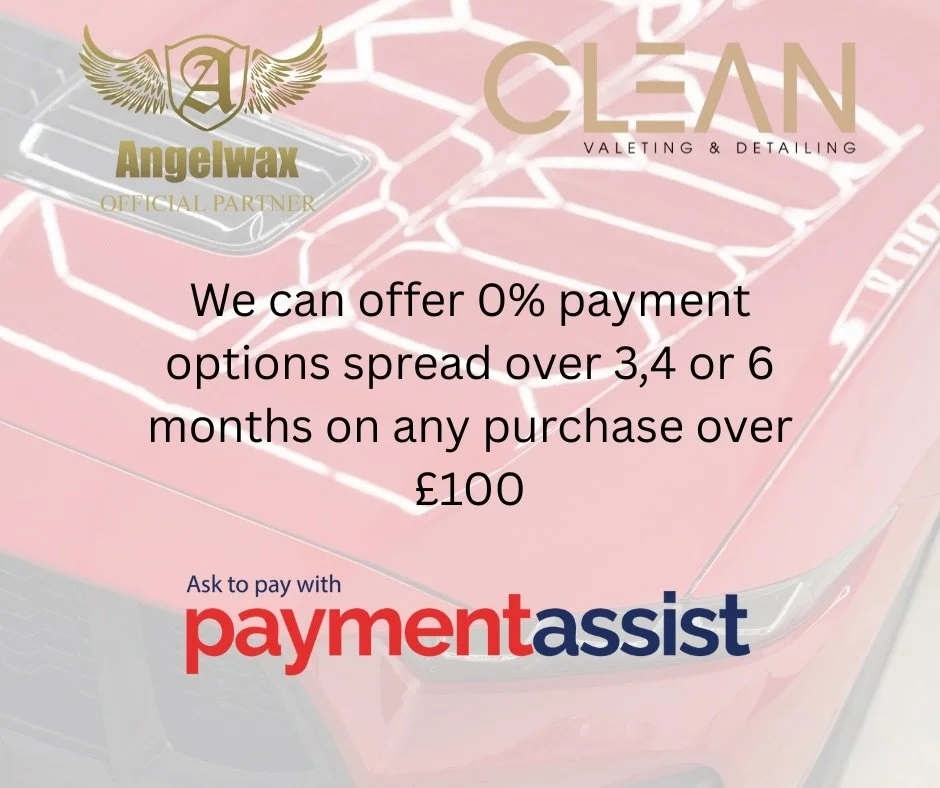 Delighted to have partnered with @paymentassist to offer our clients 0% finance options enabling you to spread the cost over 3,4 or 6 months 

#detailing #ceramiccoatings #edinburgh #eastlothian