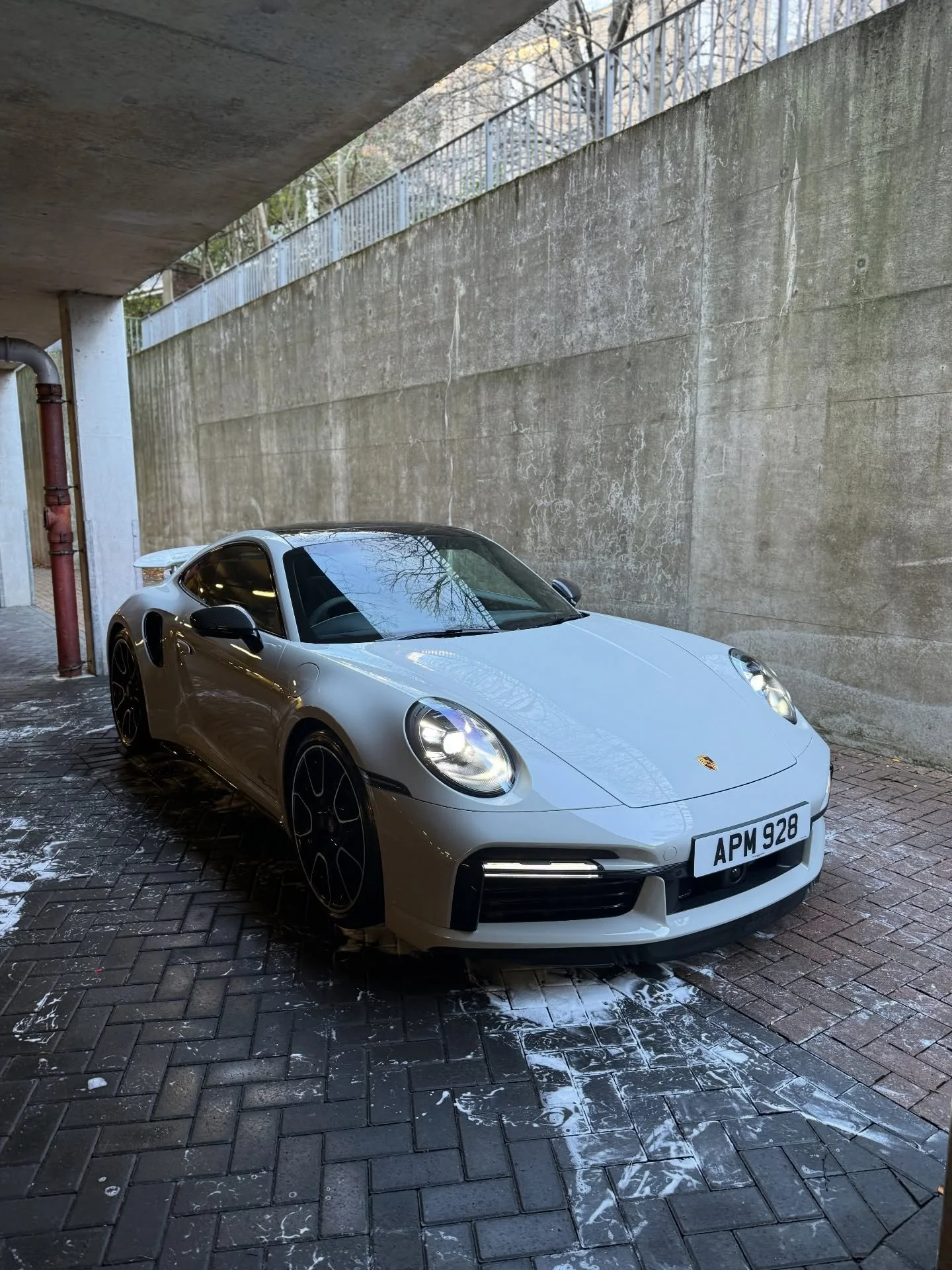 crayon grey Porsche 911 Turbo S tidied up &amp; back to looking fresh!

#edinburgh #porsche #valeting #detailing #cleancar