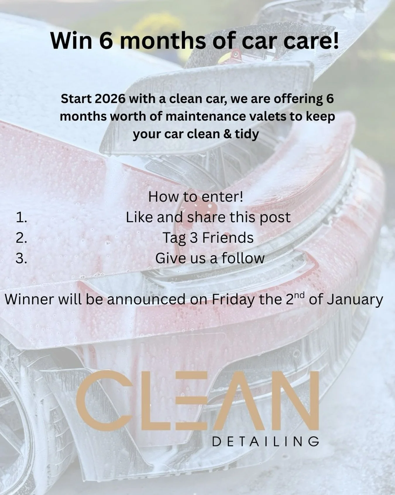 We very rarely do a competition! So now&rsquo;s the time to get involved! Bag yourself 6 months worth of car care by following the steps above! Valid across Edinburgh, Lothains and Fife 

#detailing #valeting #edinbrugh #easlothian #westlothian