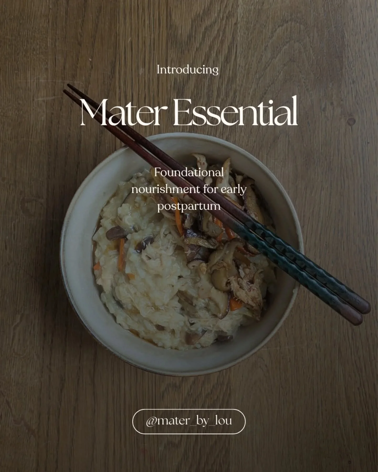 Mater Essential is the core of Mater.
These meals don&rsquo;t change with the seasons, because they are traditional postpartum foods that have supported recovery for generations, across cultures.

Here&rsquo;s what&rsquo;s inside, and why it matters: