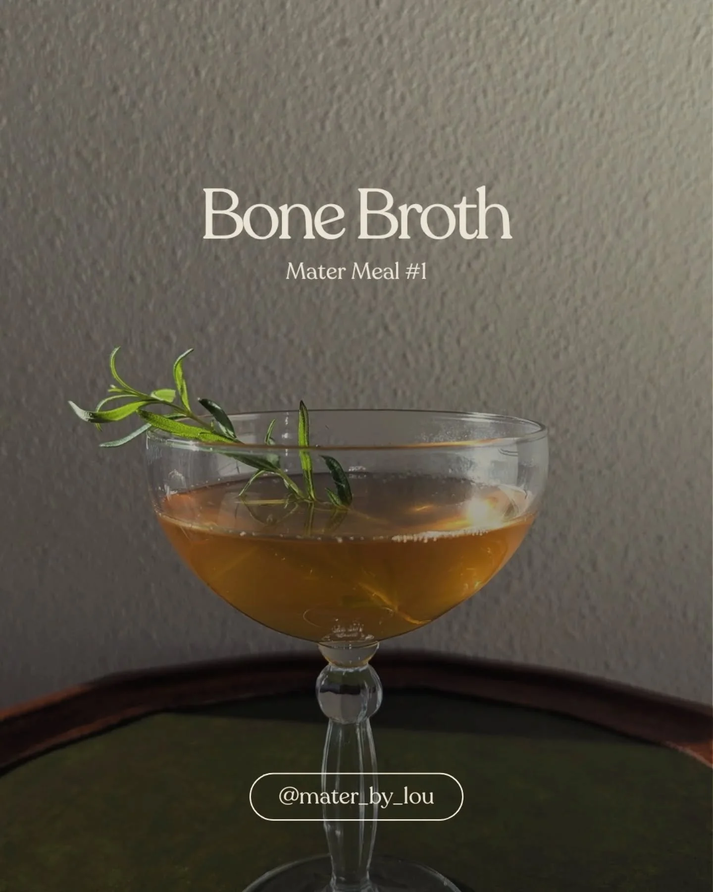 "Mater meals - the series" is back! Every week I will share some details about each mater meal and what makes them good for you 🫶🏻

Mater Meal #1: Bone Broth

Some meals are deeply flavourful, and quietly supportive at the same time.

Bon