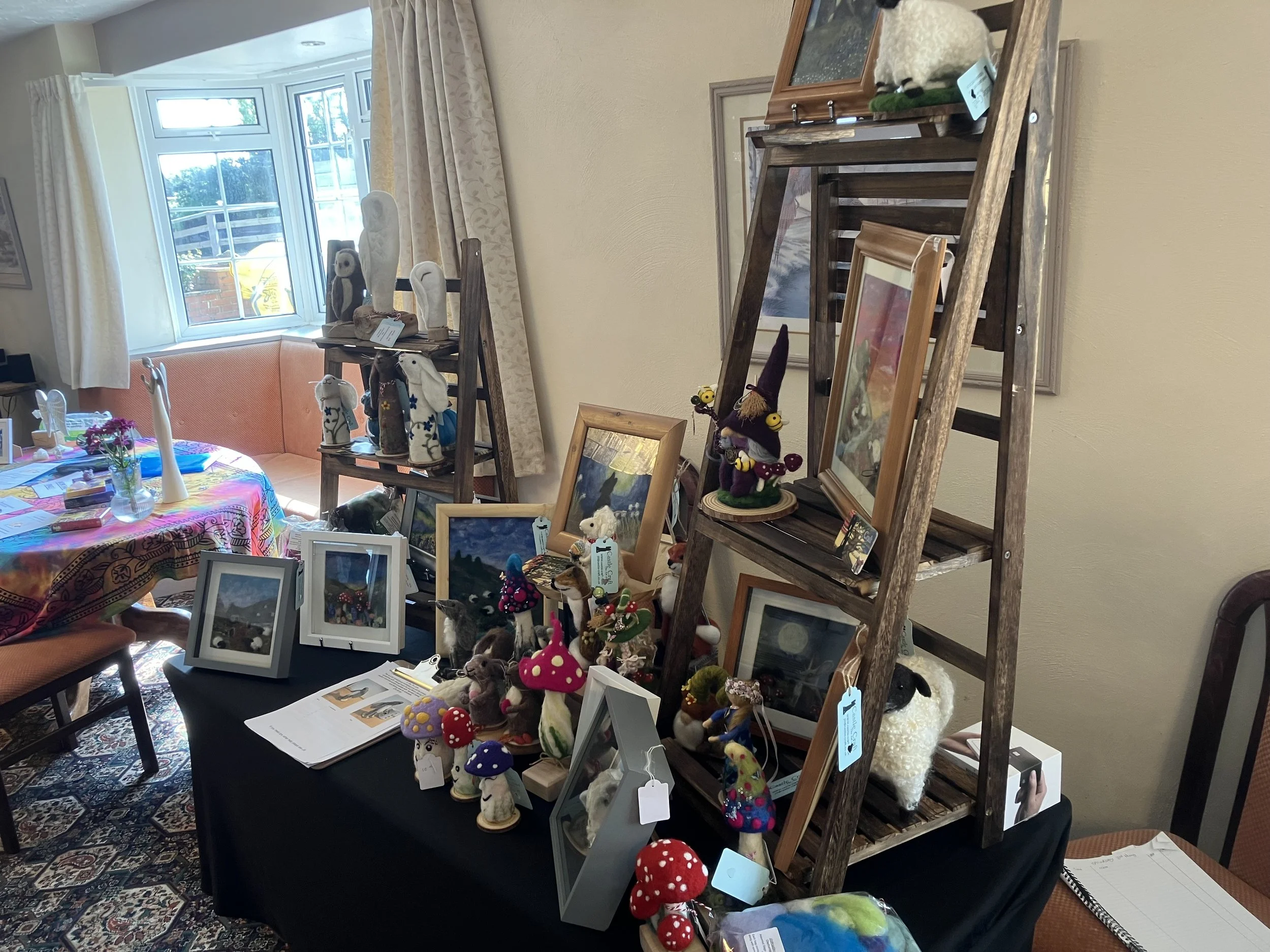 Bridport Market.  WI hall Crafts. 