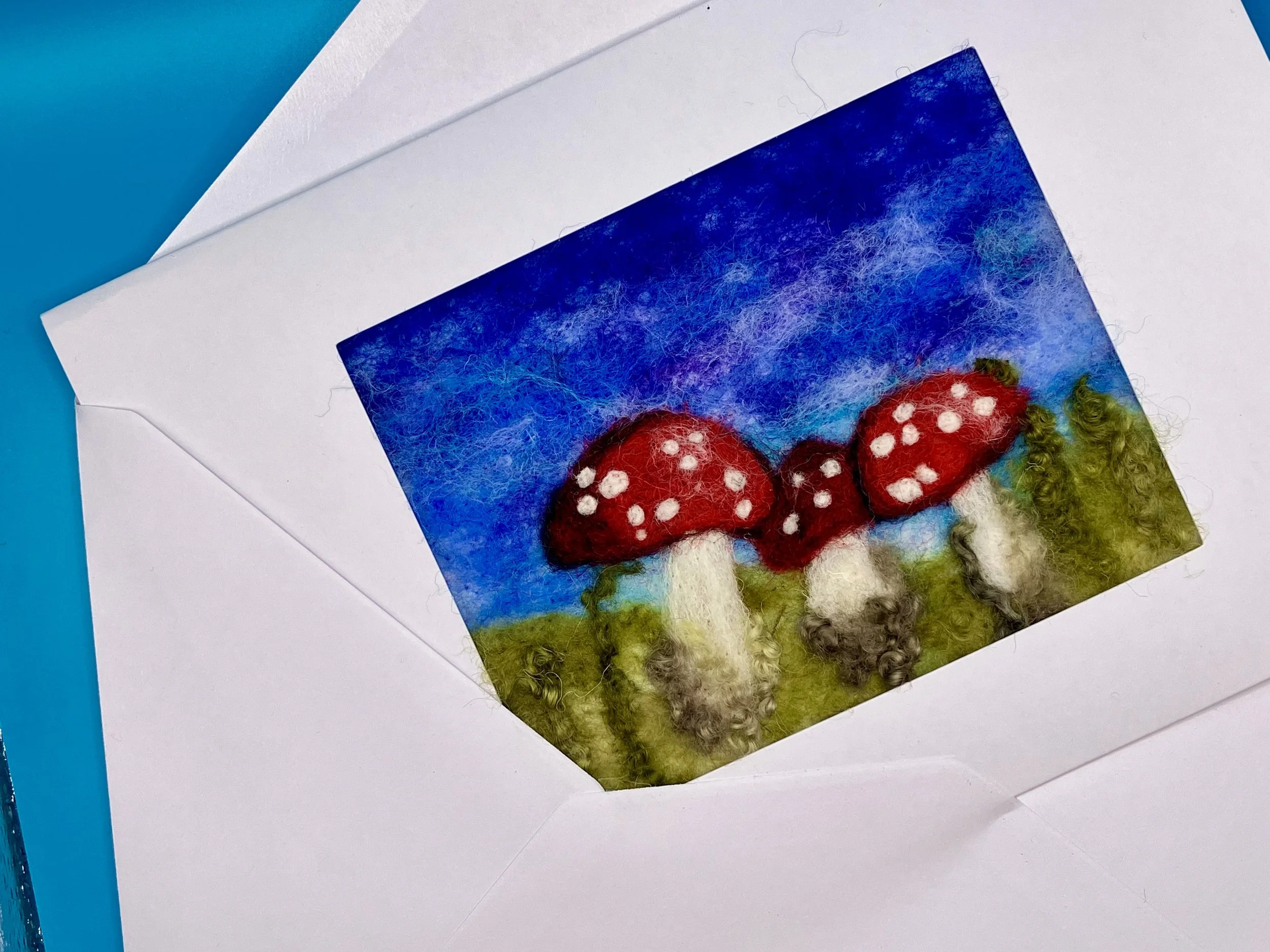 Needle Felted Greeting Card