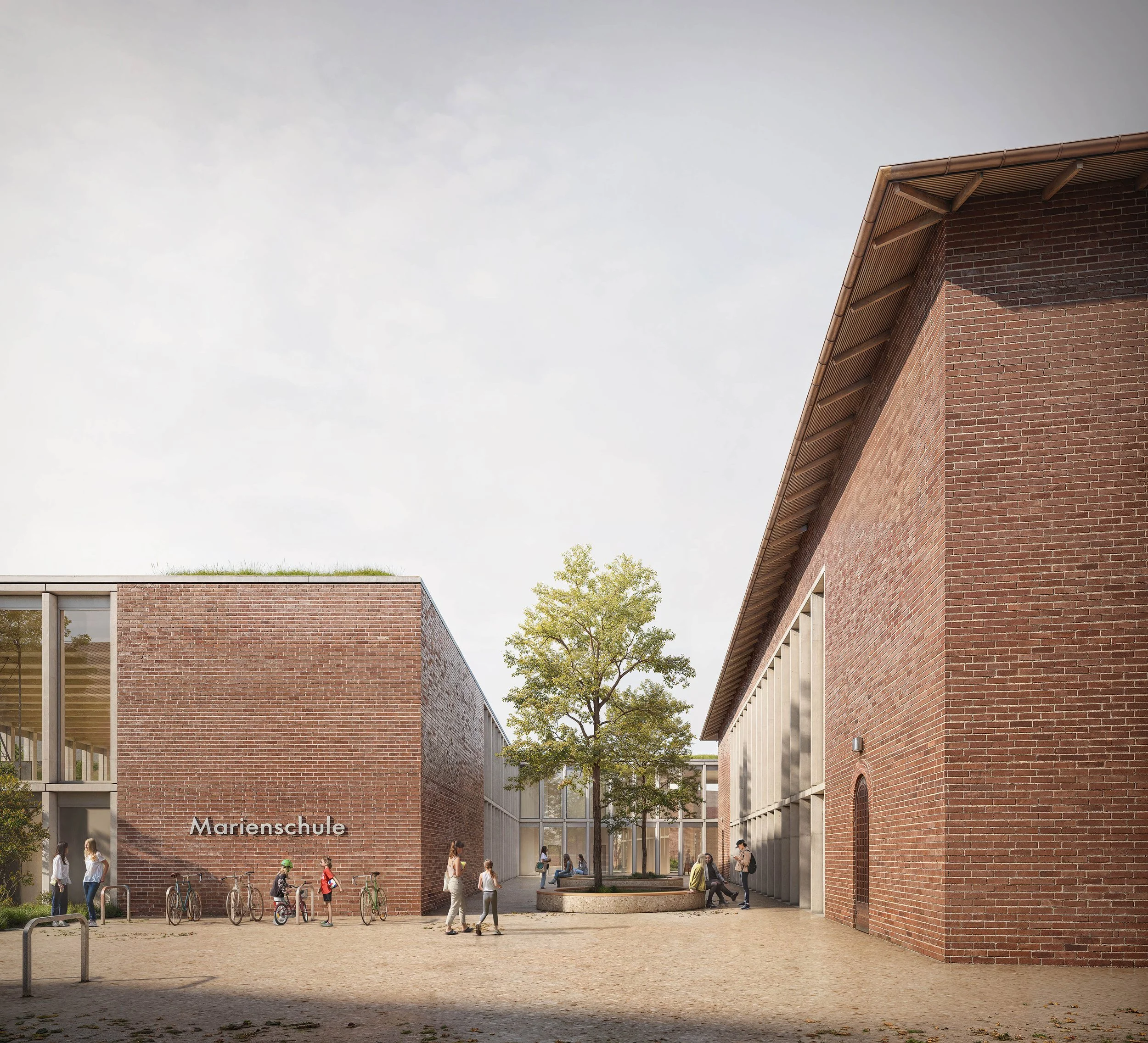 Peter Bastian Architekten
Marienschule Münster
Realisierungswettbewerb 1st Prize, 2017
