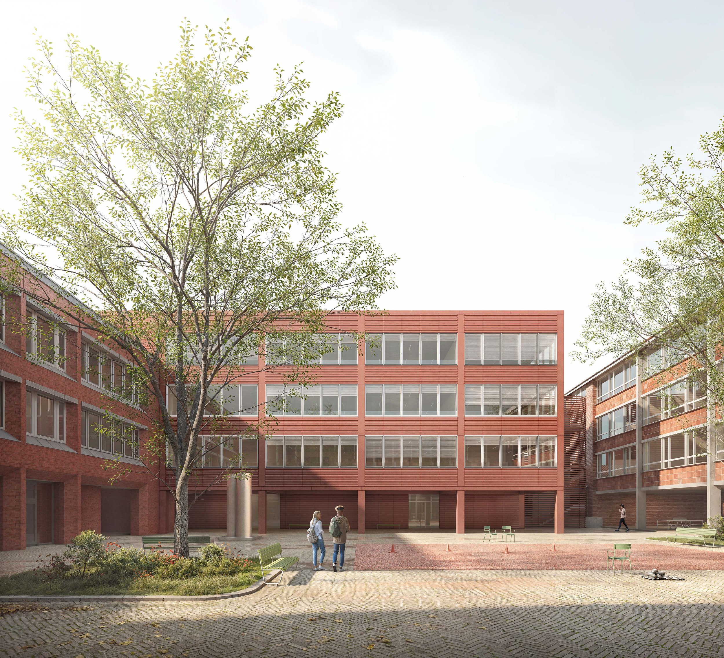 Peter Bastian Architekten
Erweiterung Gymnasium Paulinum, Münster (DE), project proposal
VGV procedure, 1st place, 2024