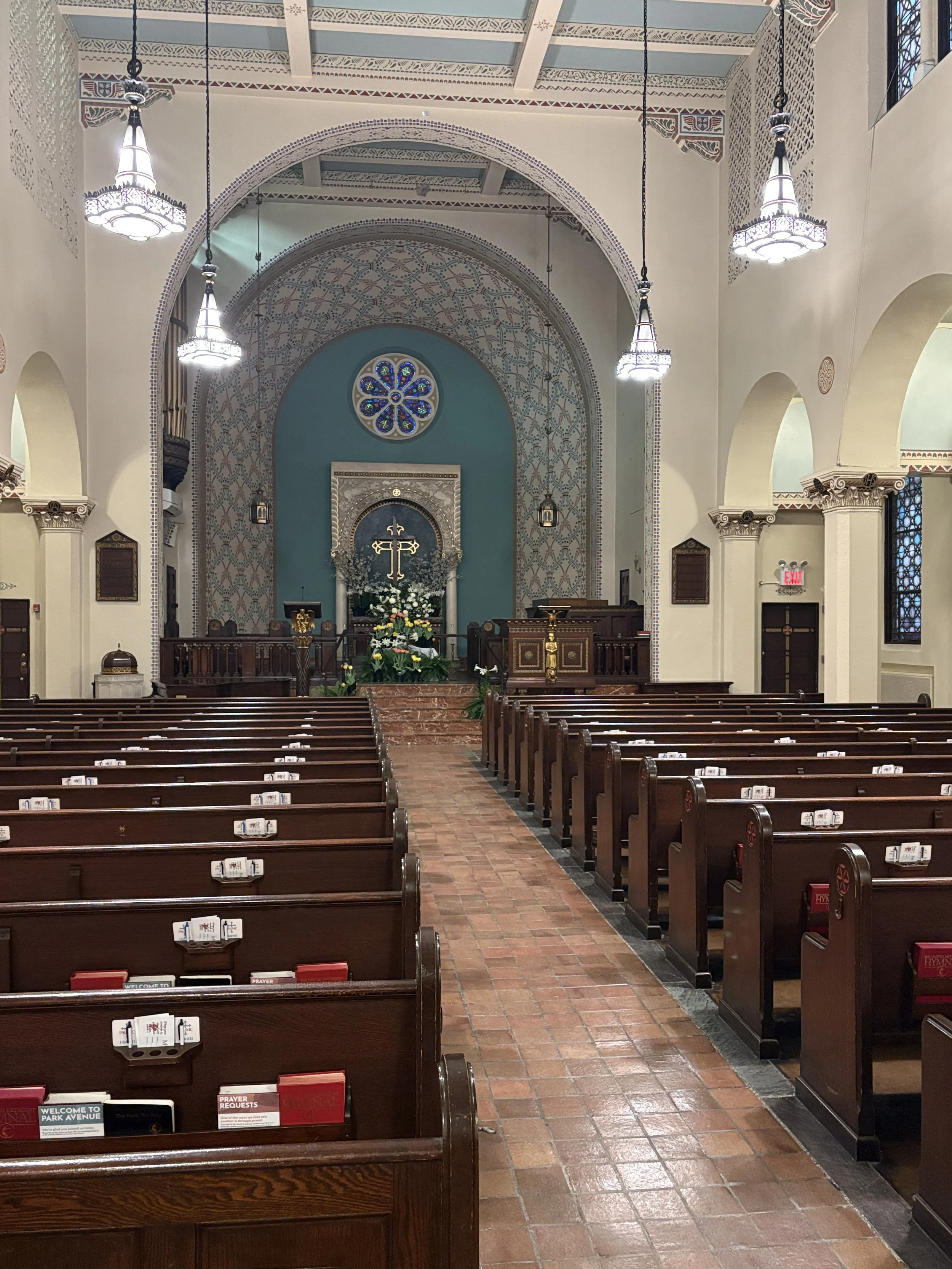 Church sanctuary and altar.