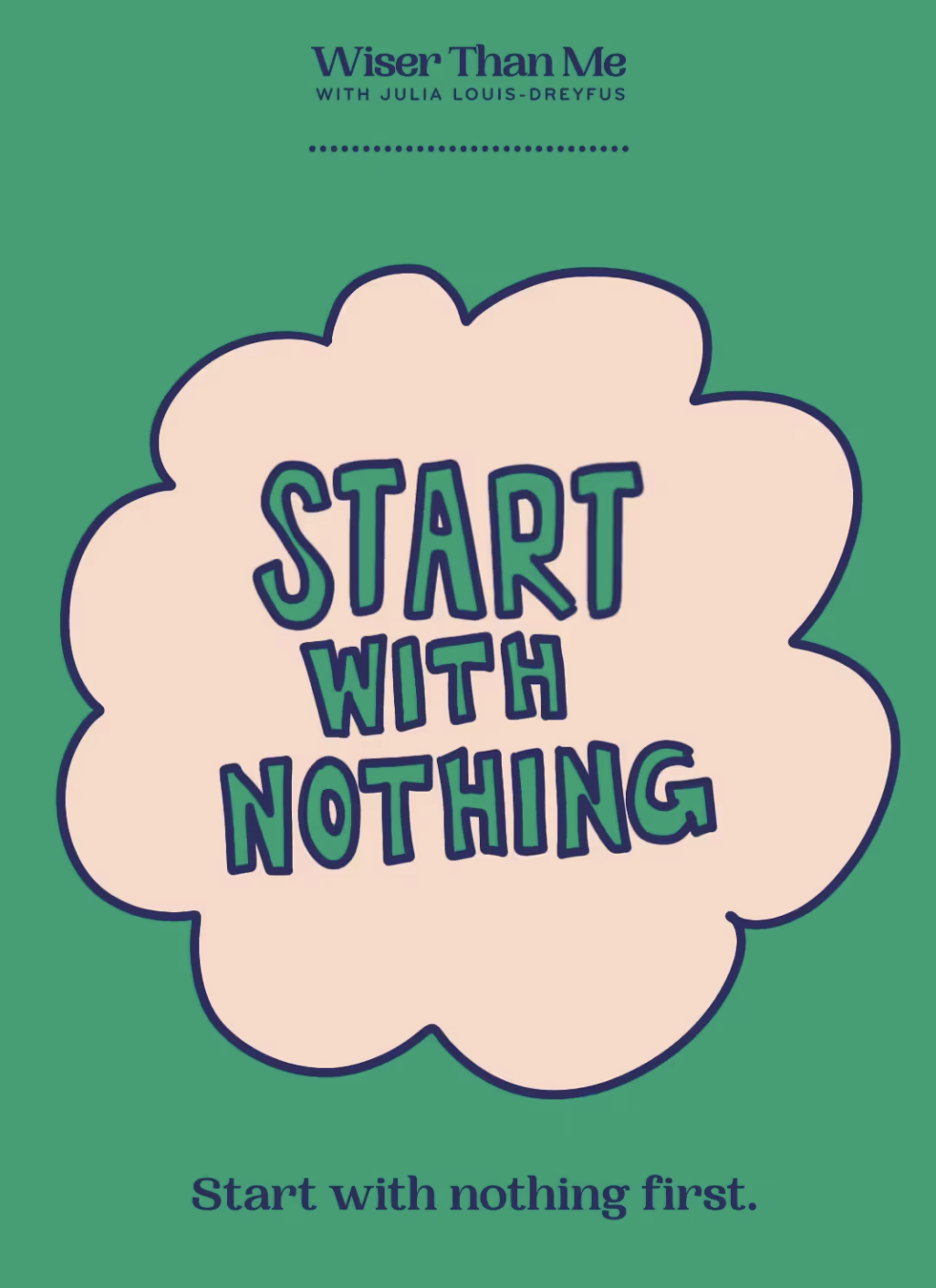 From an audiogram for  Julia Gets Wise with Billie Jean King.  Wiser Than Me with Julia Louis-Dreyfus