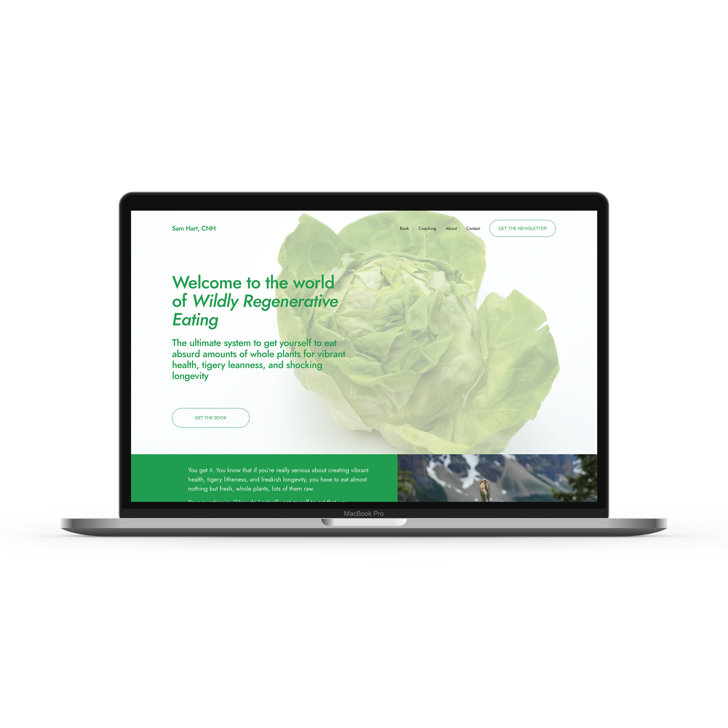  Sam Hart, CNH.  A website to market the book and offerings of a long-time health coach.