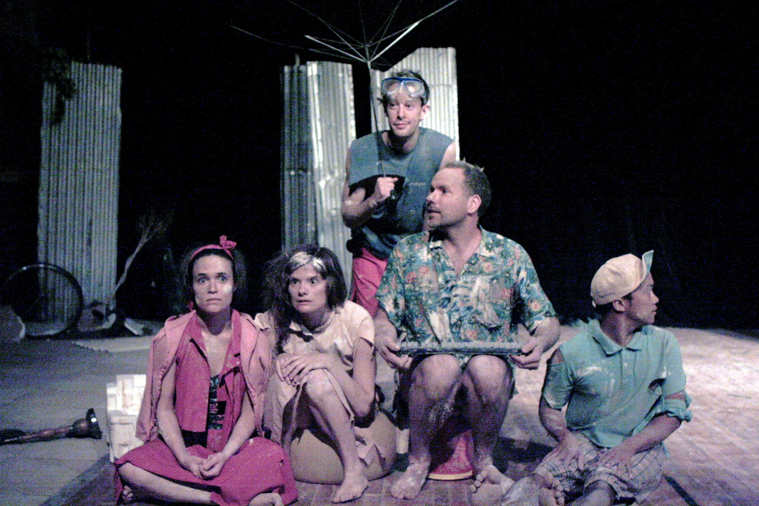 AFTERMATH. 2009. Bedlam Theatre. Directed by Katie Kaufman, developed with the ensemble. With Kimberly Richardson, Jason Bohon, Jon Ferguson, and Marcus Quiniones. Photo by Scott Pakudaitis.