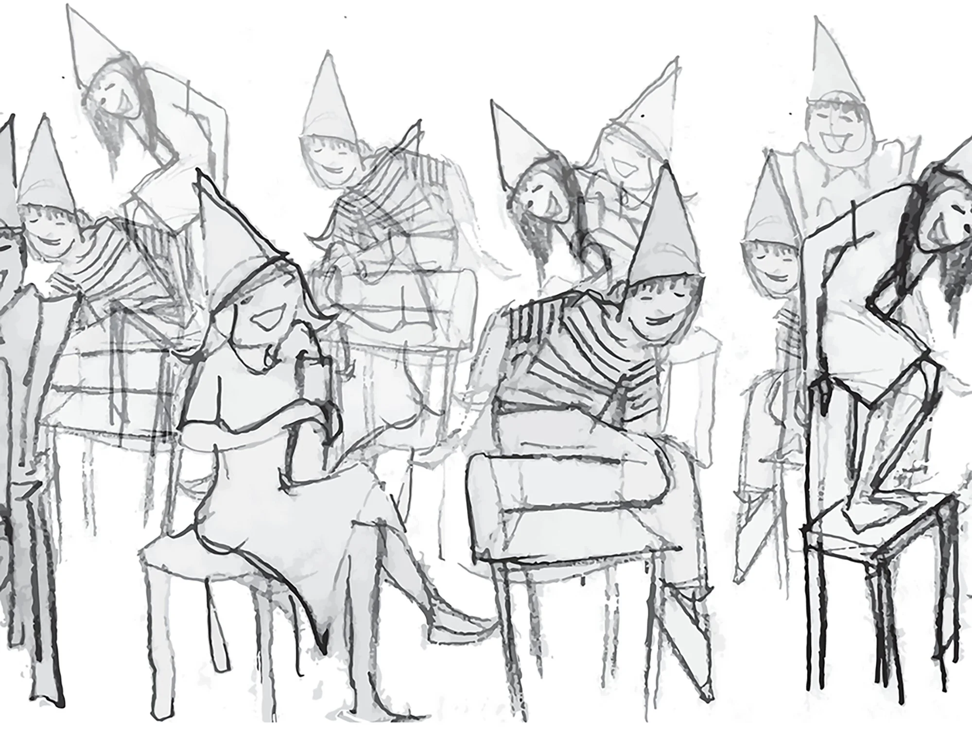 Illustration for a book about an awkward super hero (MCAD project).