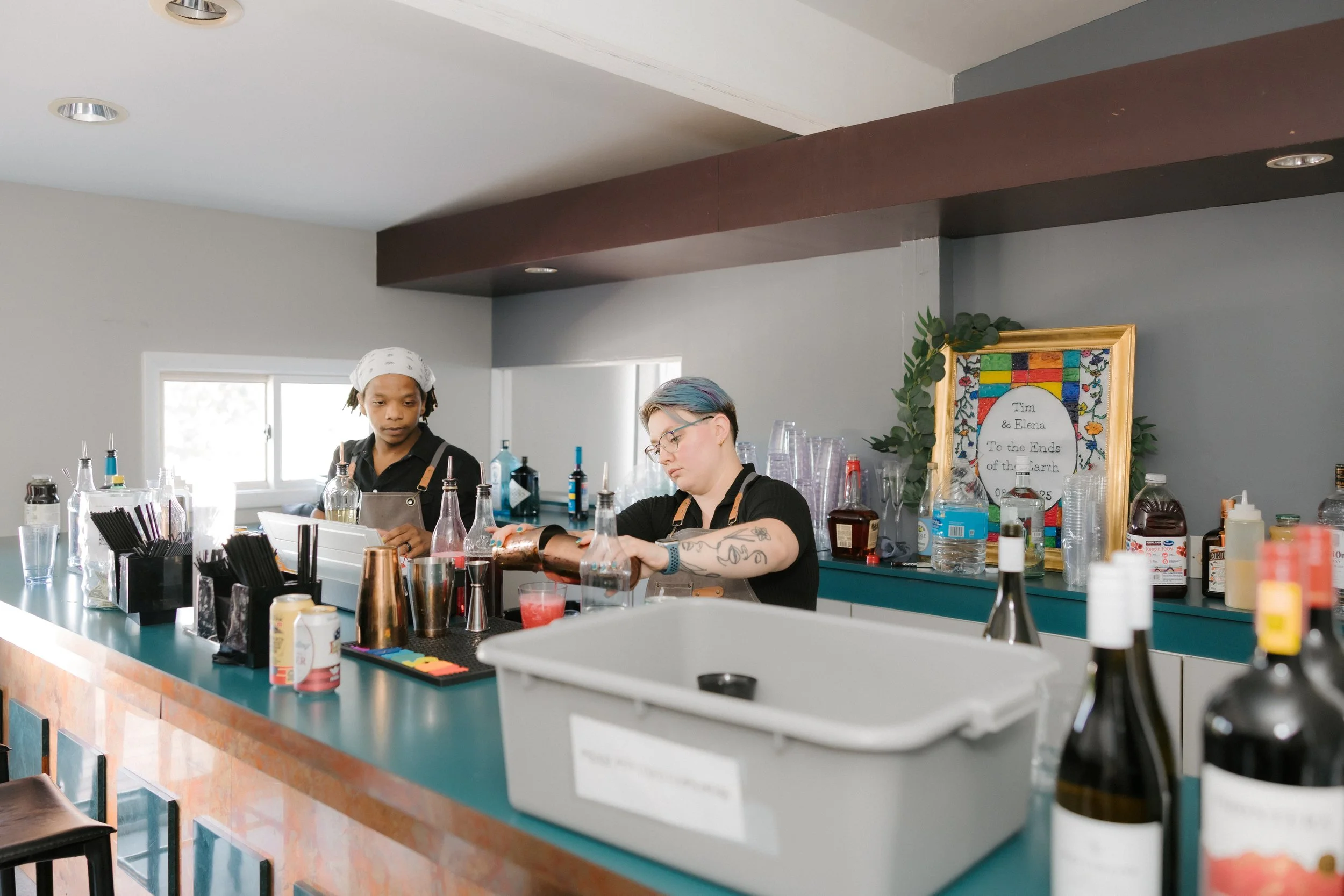 mike jones and me bartending.jpg