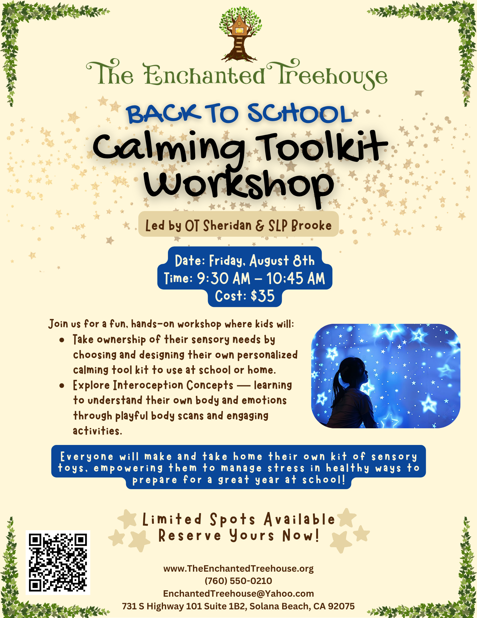 Back To School Calming Toolkit Workshop