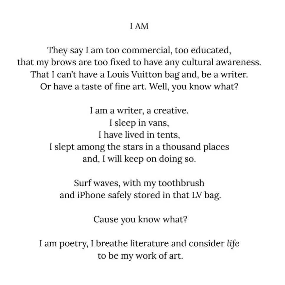 Sometimes I wonder, sometimes I write&hellip;.A poem I wrote back in 2018. Still valid ✅🏄🏽&zwj;♀️✍🏽⌨️ #writeyourlife #iam #studioavejer #lifeasart #poetry