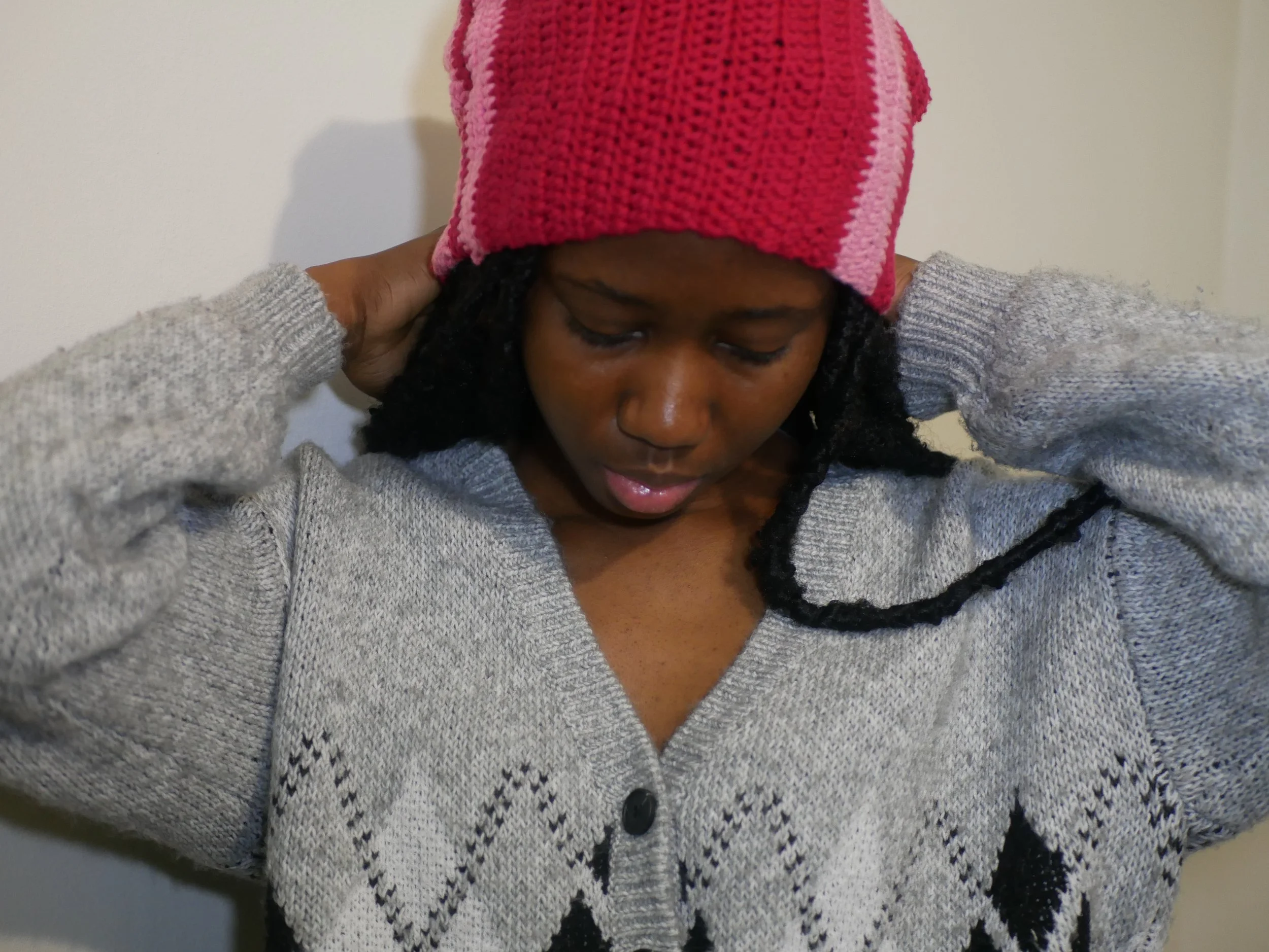 slouchy beanie - red edition