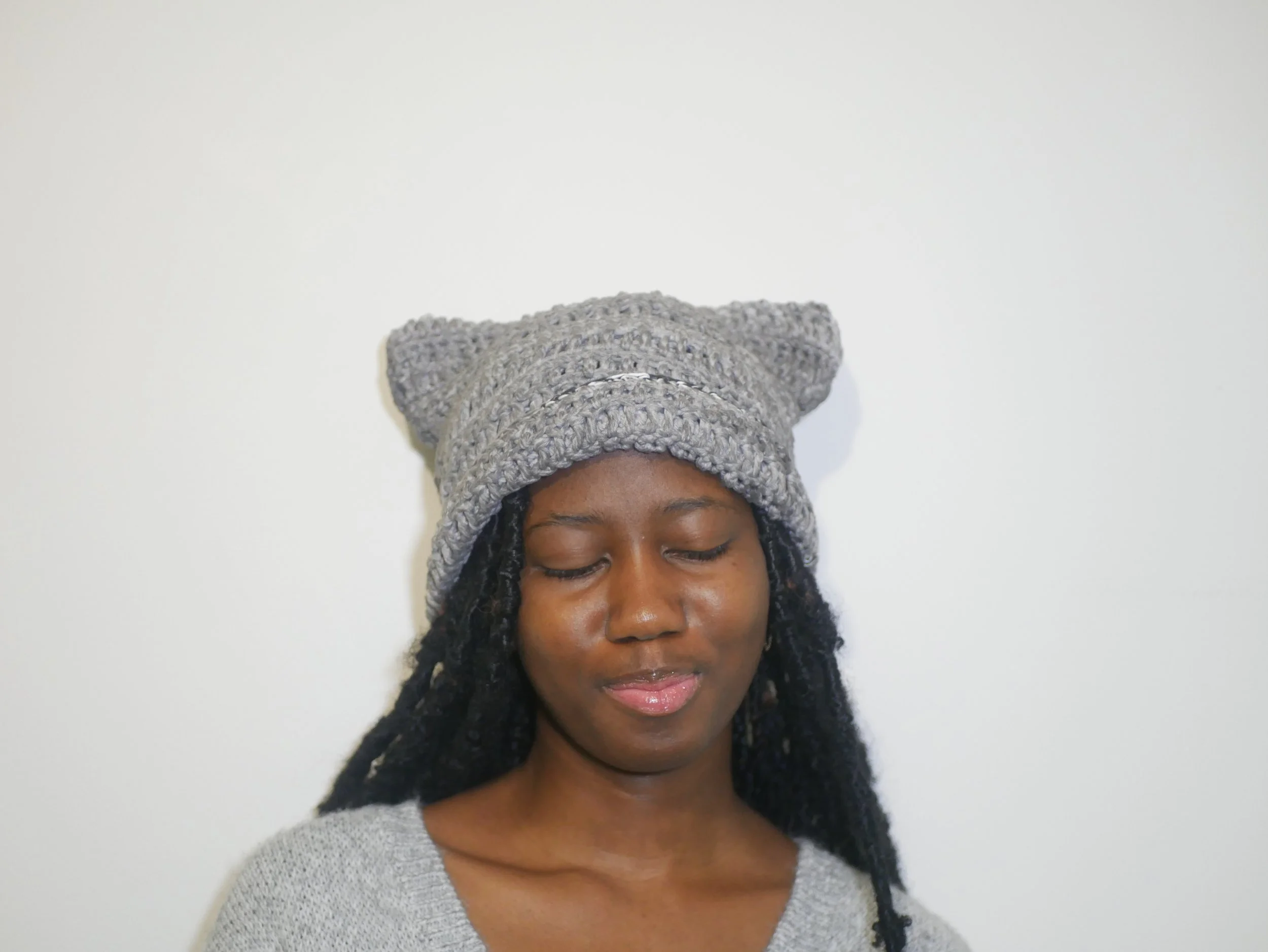cat ear beanie - dyed