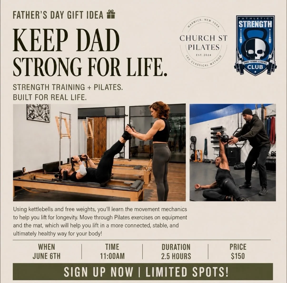 Do you have a Dad? A friend who's a Dad? A friend's friend who's a Dad? A man in your life? Gift him this workshop! And then gift yourself and come with him!