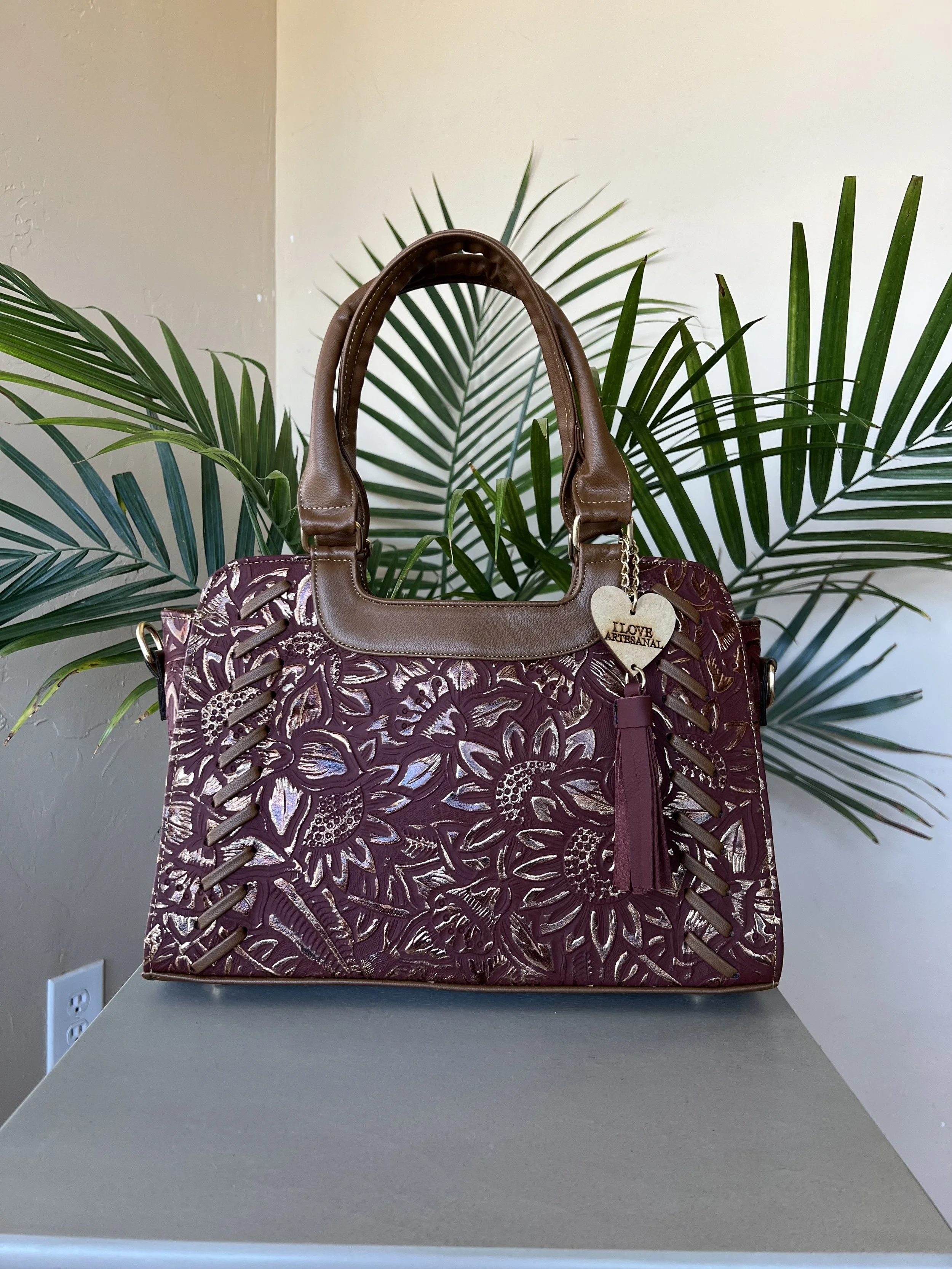 Ana Leather Crossbody Tote