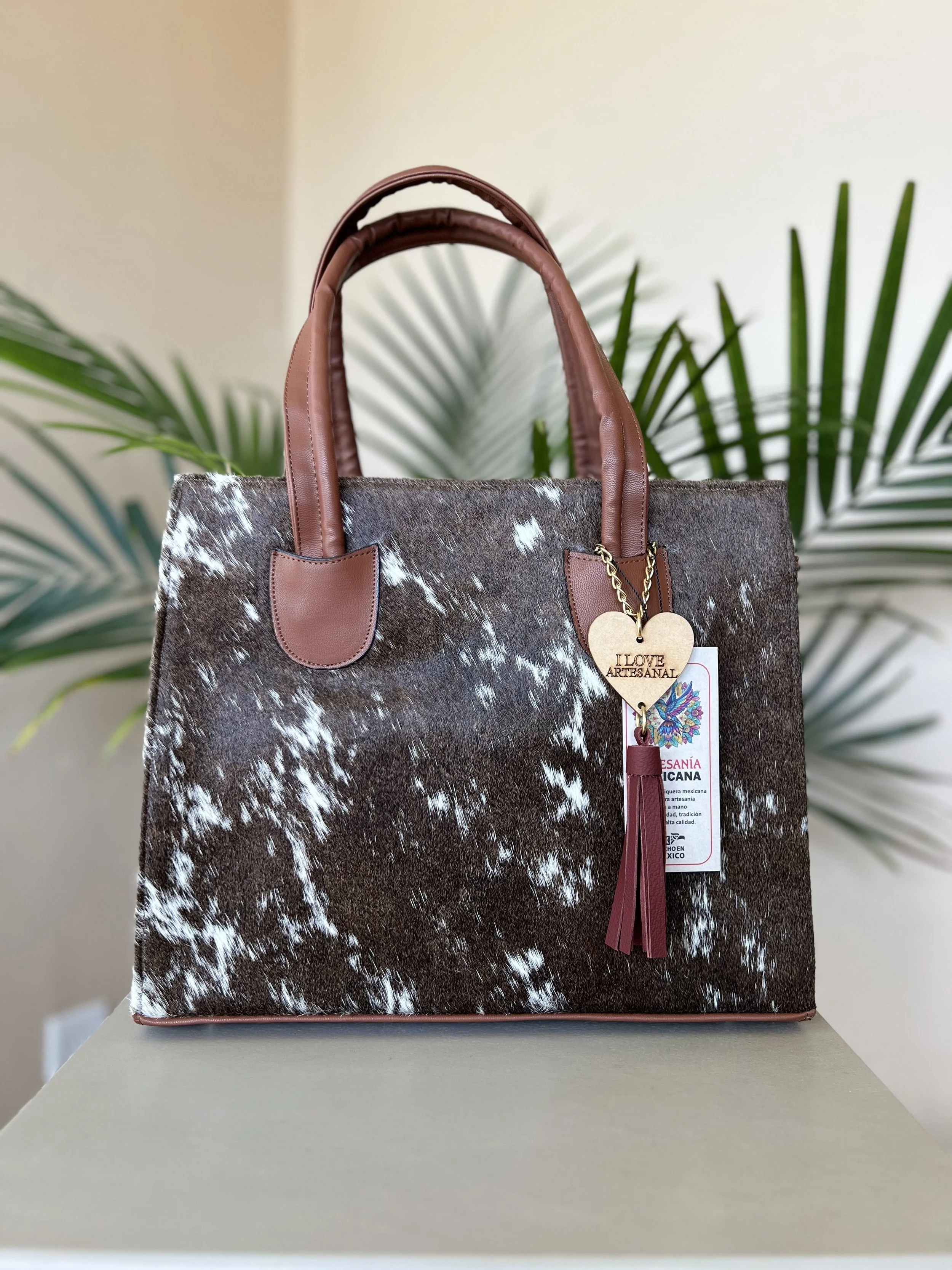 Ingrid Cowhide Leather Tote