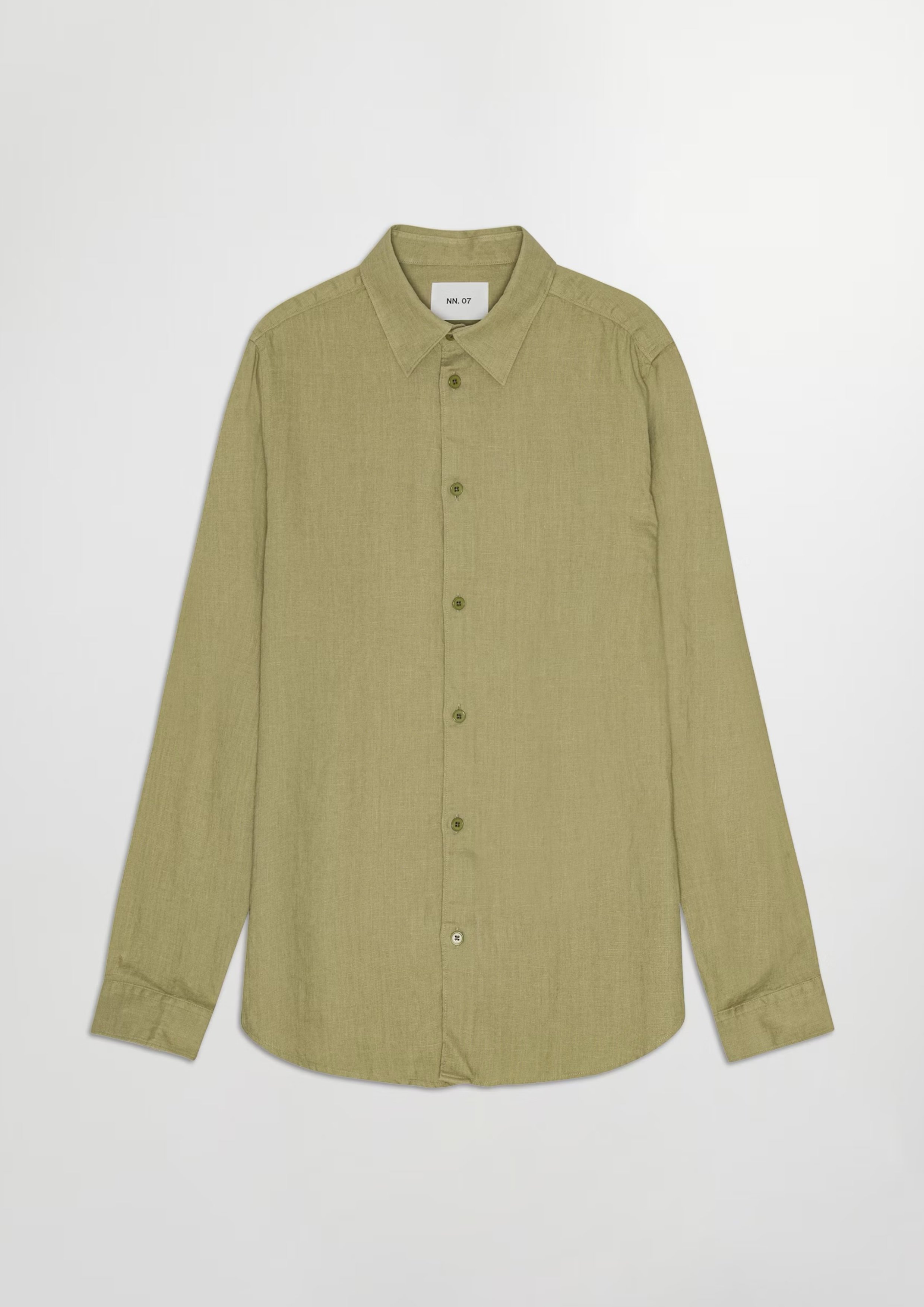 NN.07 Enzo Linen Shirt (3788) Khaki