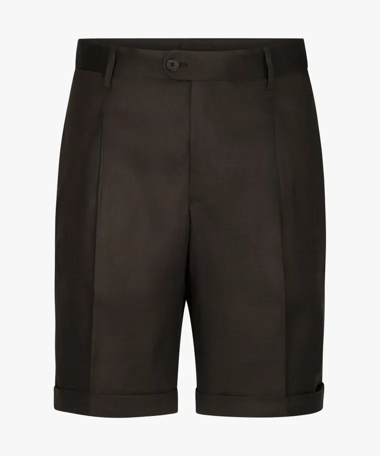Profuomo Linen Shorts (4463) Brown
