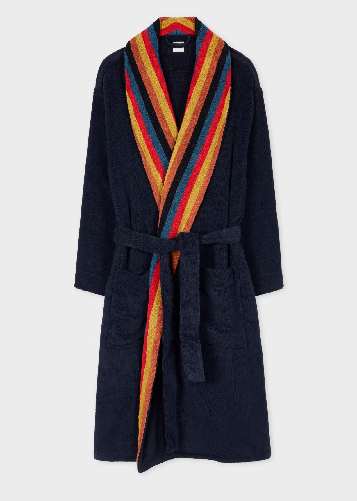 Paul Smith Plain Stripe Robe Navy