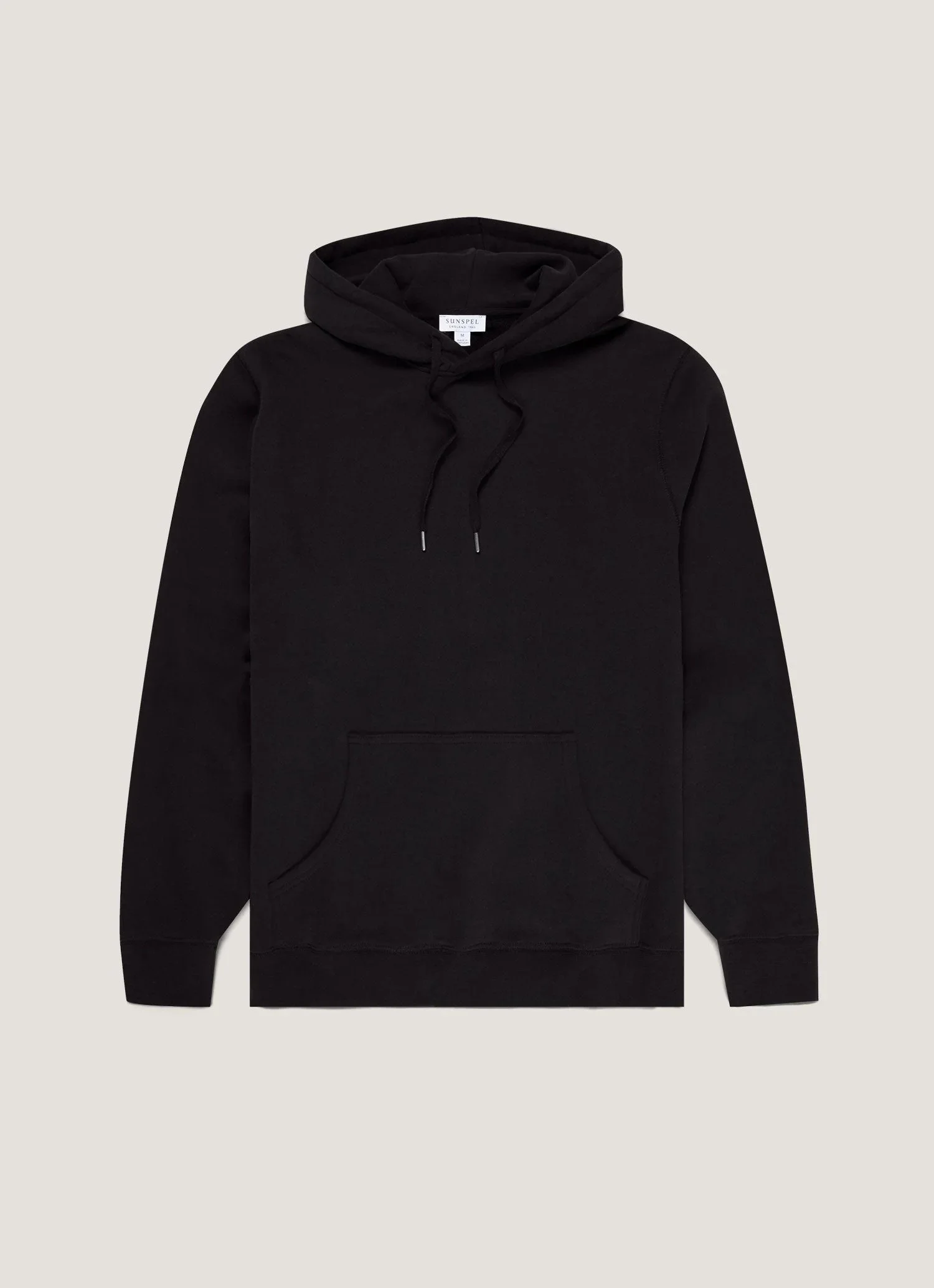 Sunspel Loopback Hoodie (4385) Black