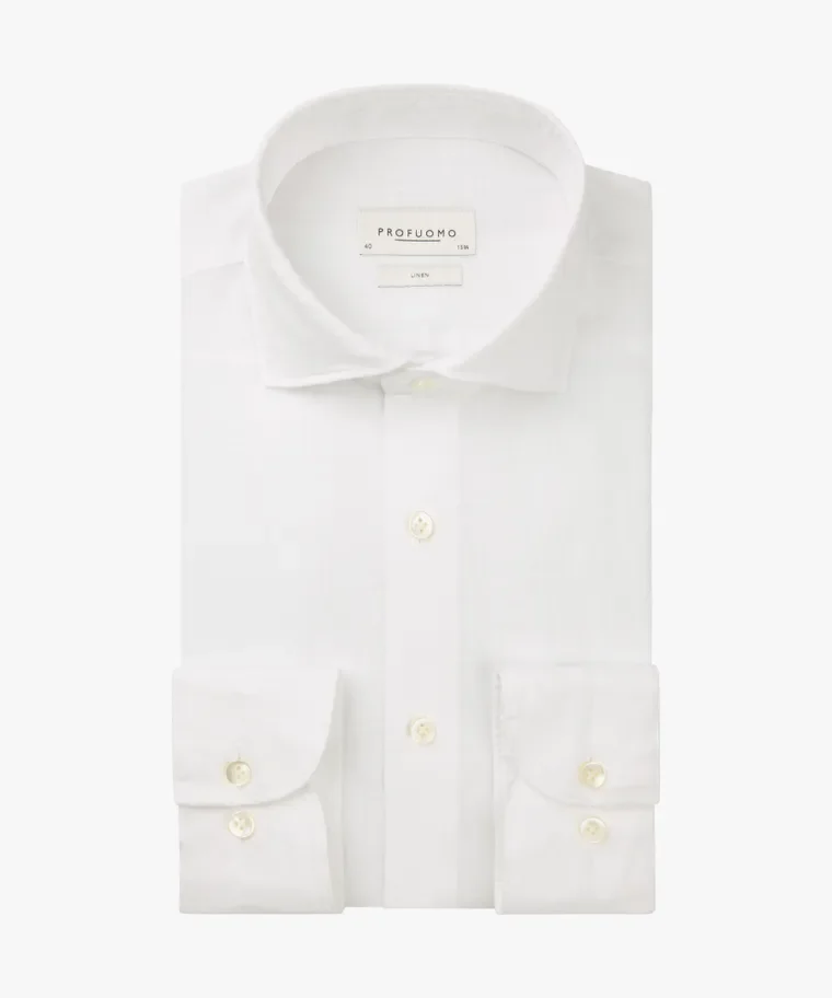 Profuomo Linen Shirt (4449) White