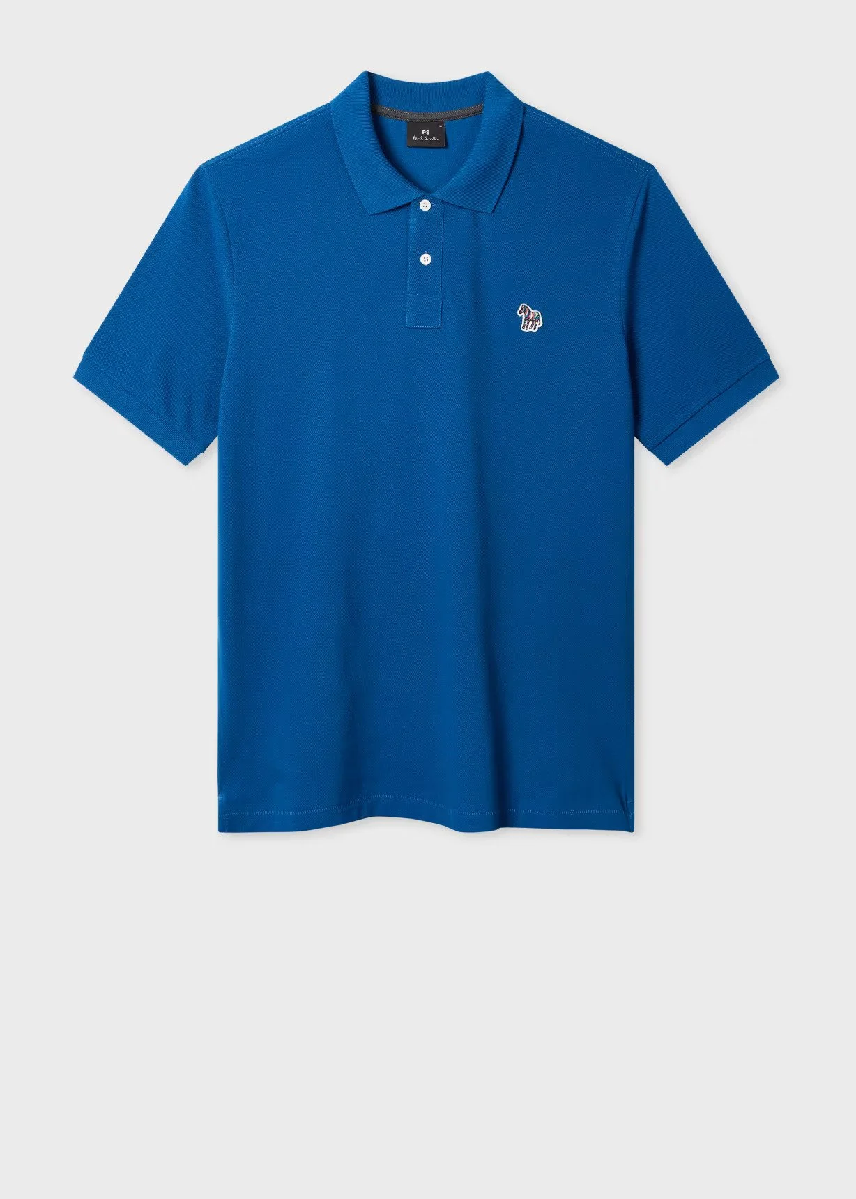Paul Smith Pique Zebra Polo (4386) Petrol Blue