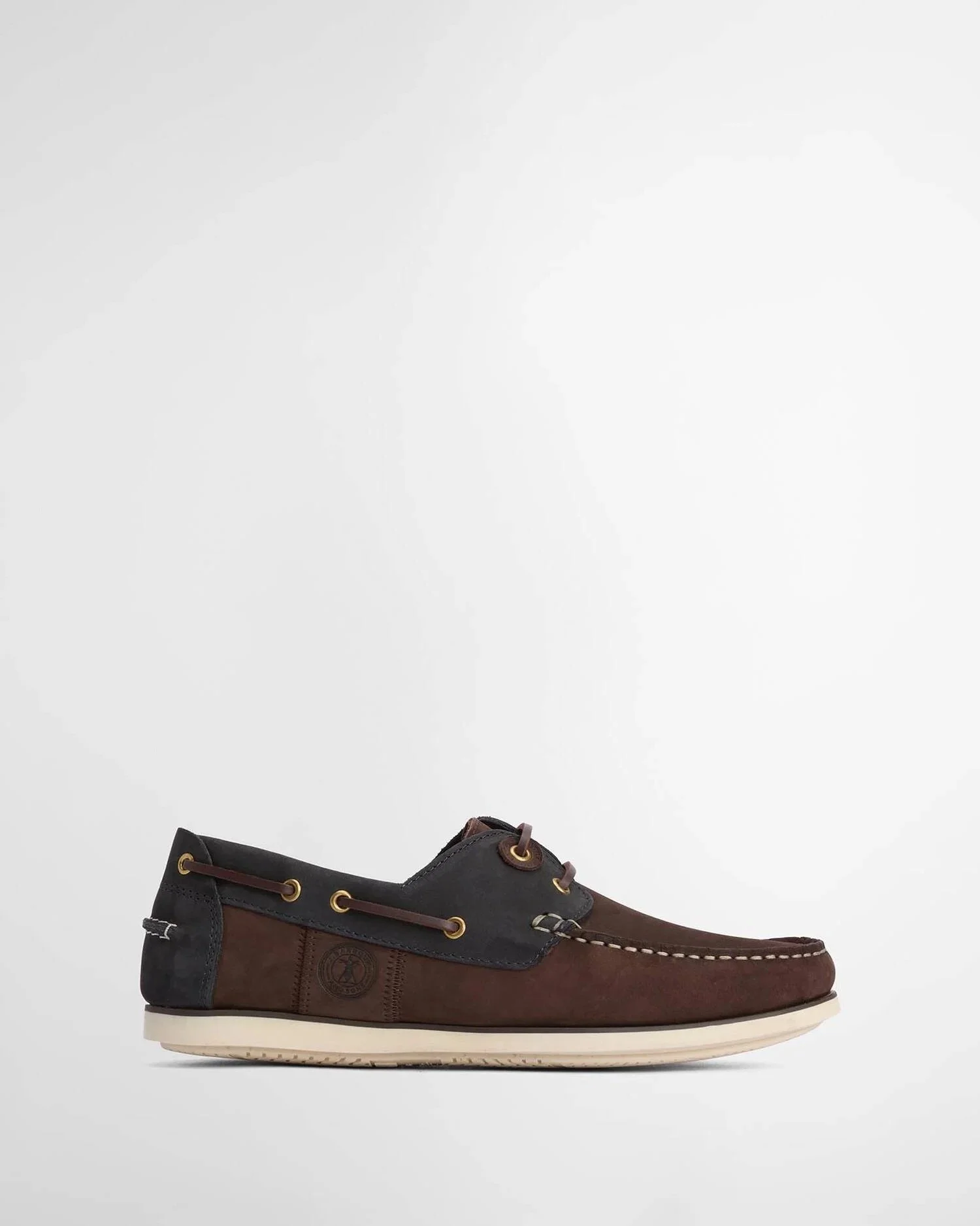 Barbour Wake Boat Shoes (4374) Brown/ Navy