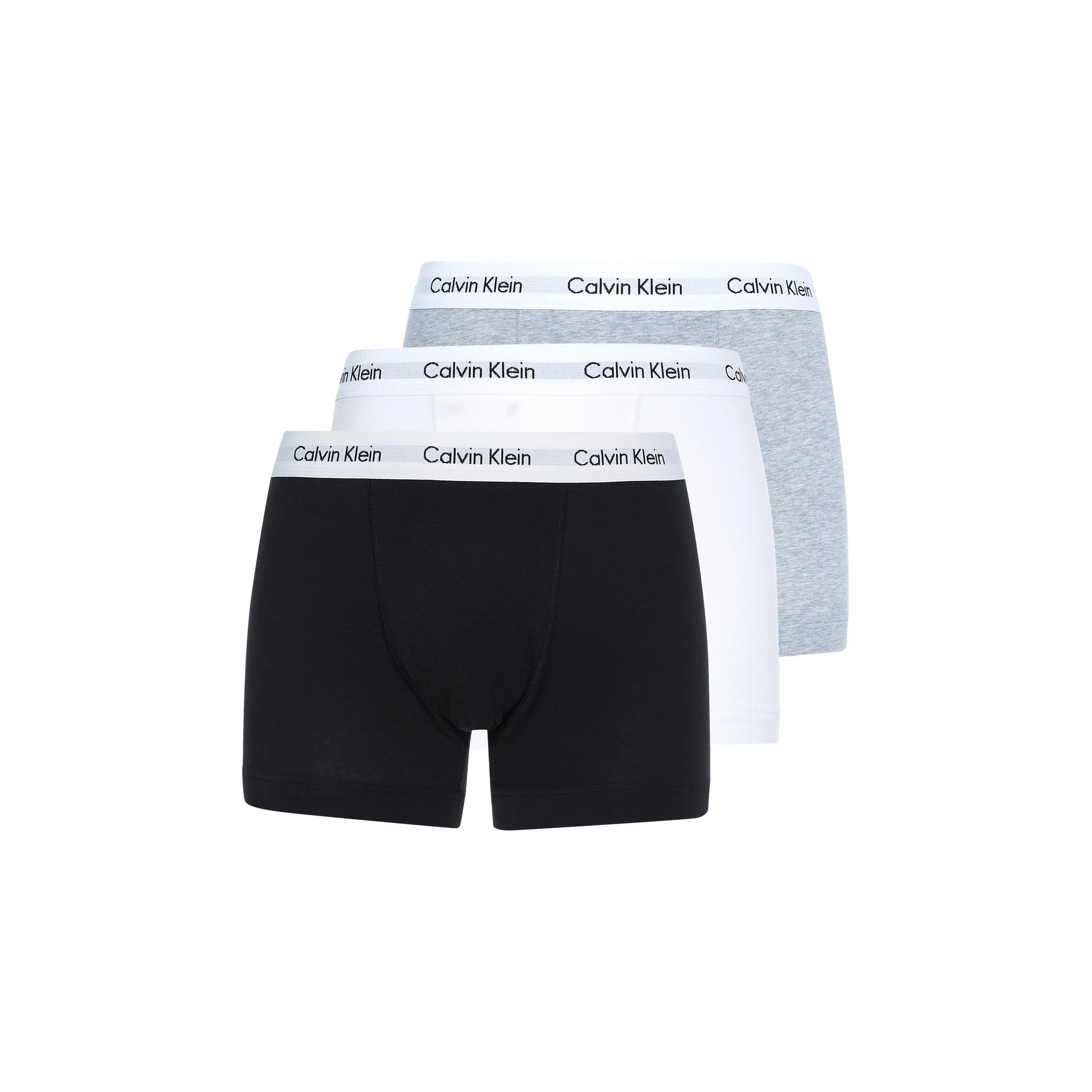 Calvin Klein Cotton Strect 3 Pack Boxer (3629) Black/White/Grey