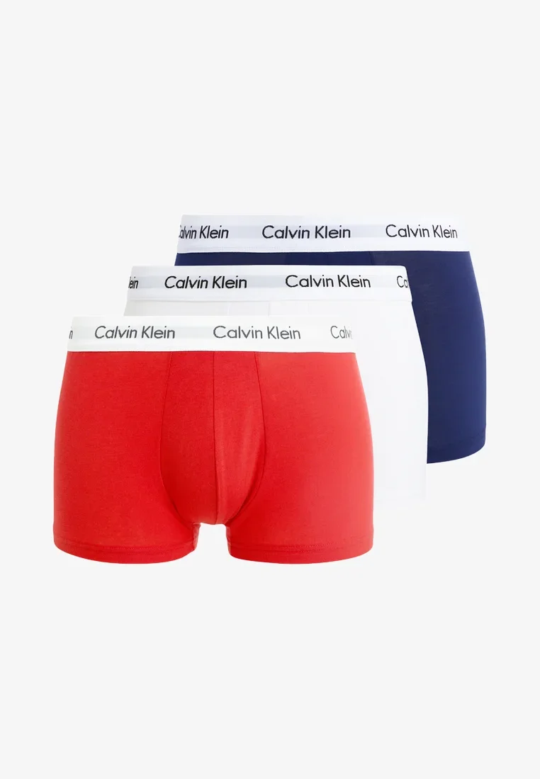 Calvin Klein Cotton Strect 3 Pack Boxer (3630) White/Red/Blue