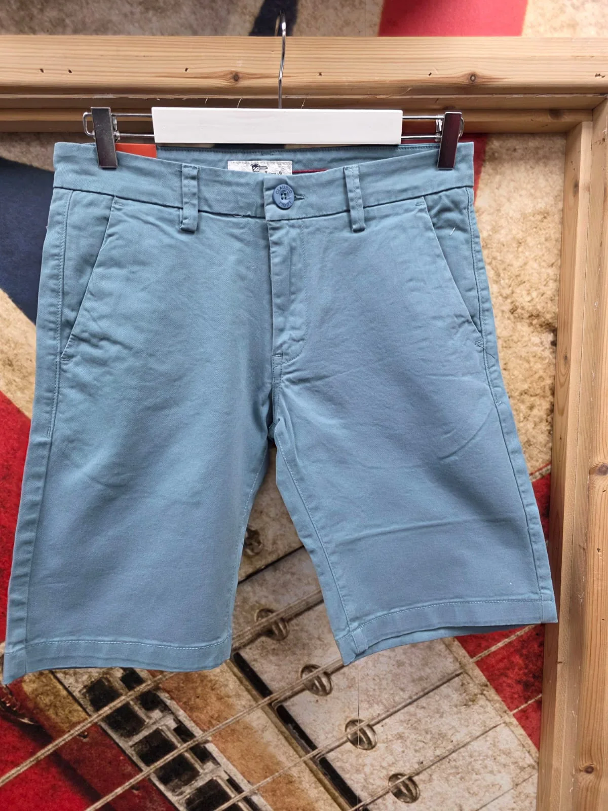 Claudio Lugli Tailored Chino Shorts (4424) Aqua