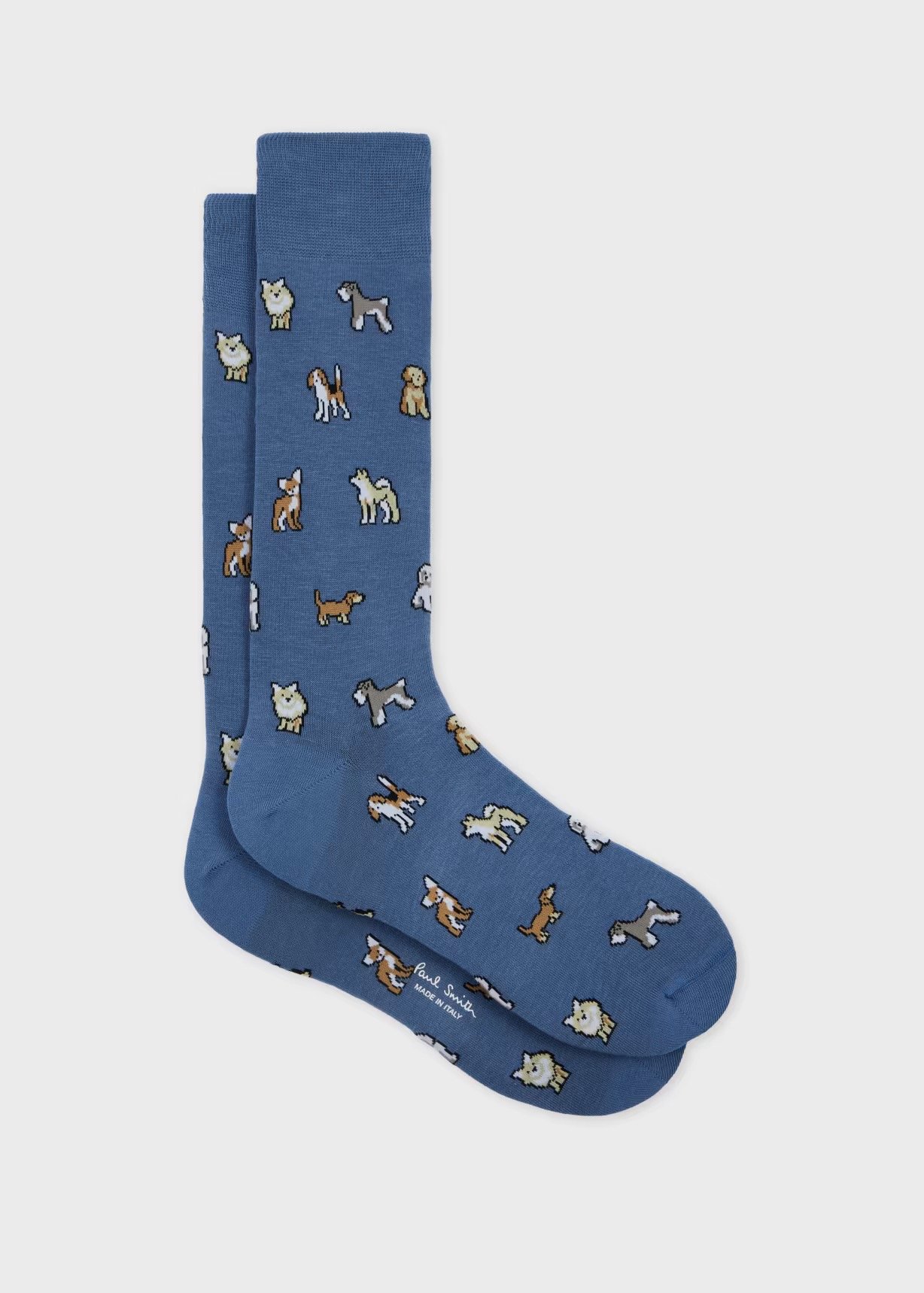 Paul Smith Cotton Dog Socks (3921) Blue
