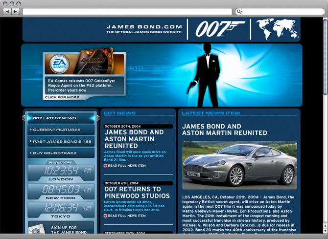 jamesbond.com news