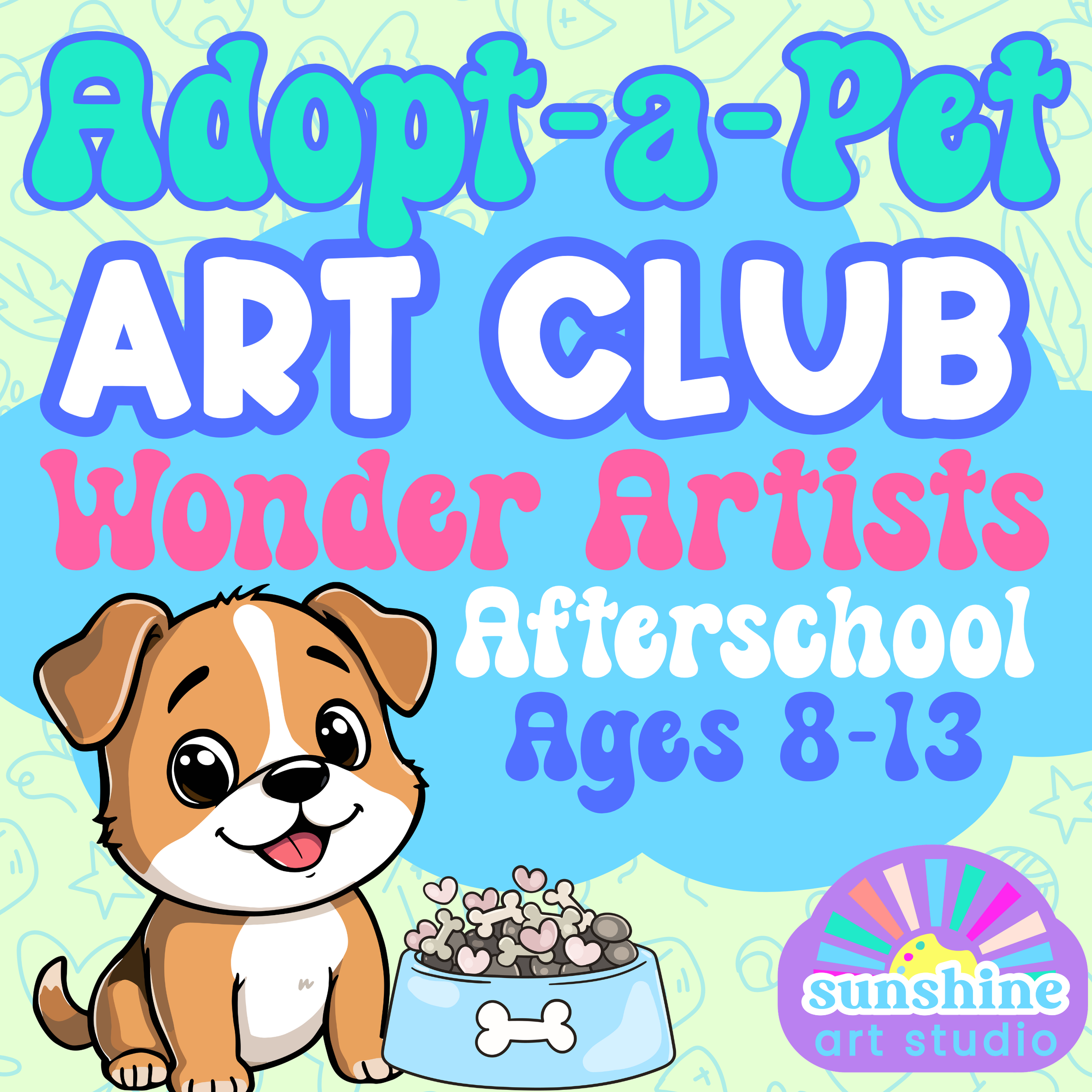 Afterschool Art Club- September- Wonder Artists - Ages 8-13 -Thursday Only 5:30-7:00 pm
