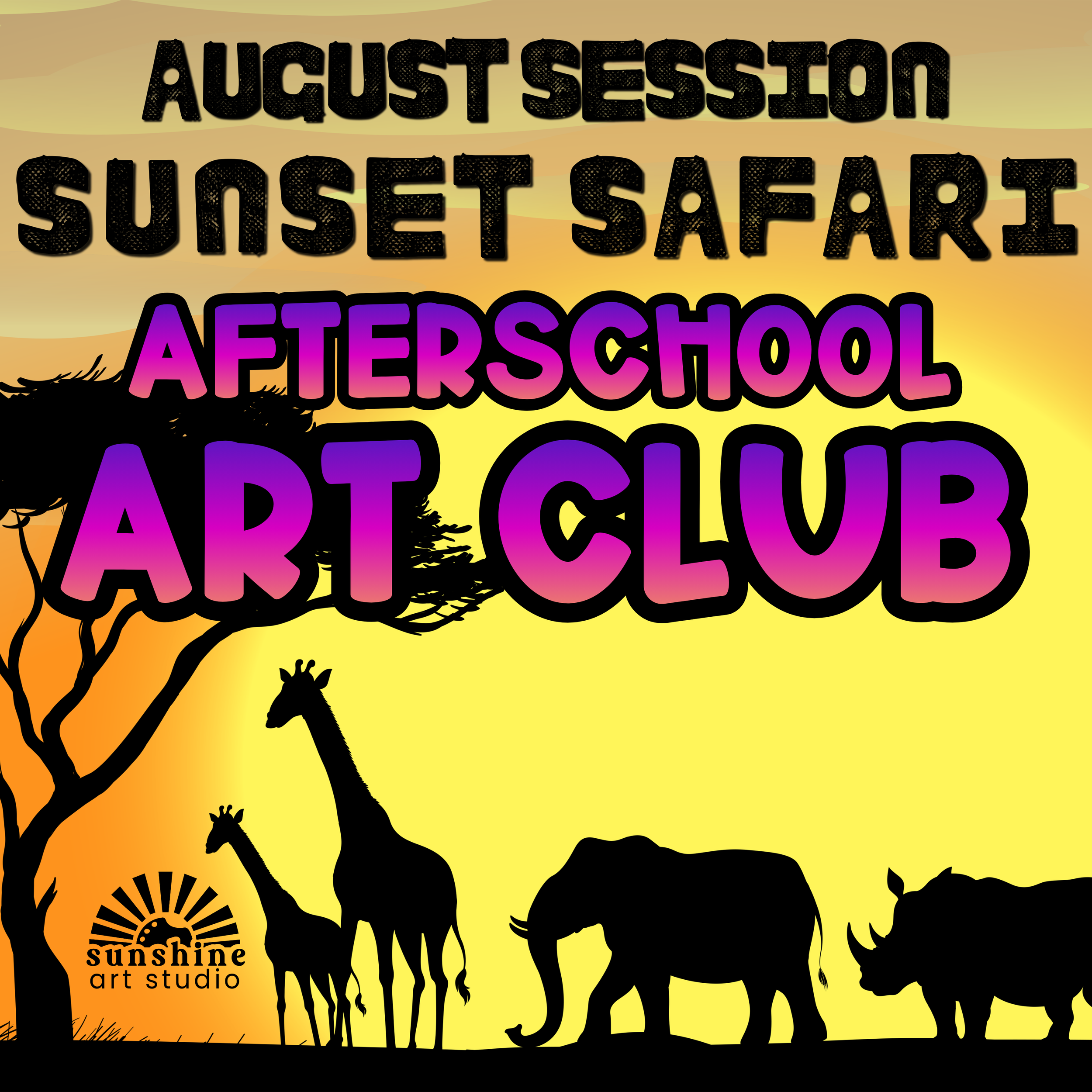 August Session - Afterschool Art Club - Ages 6-12 -Thursday Only 4:30-6:00 pm