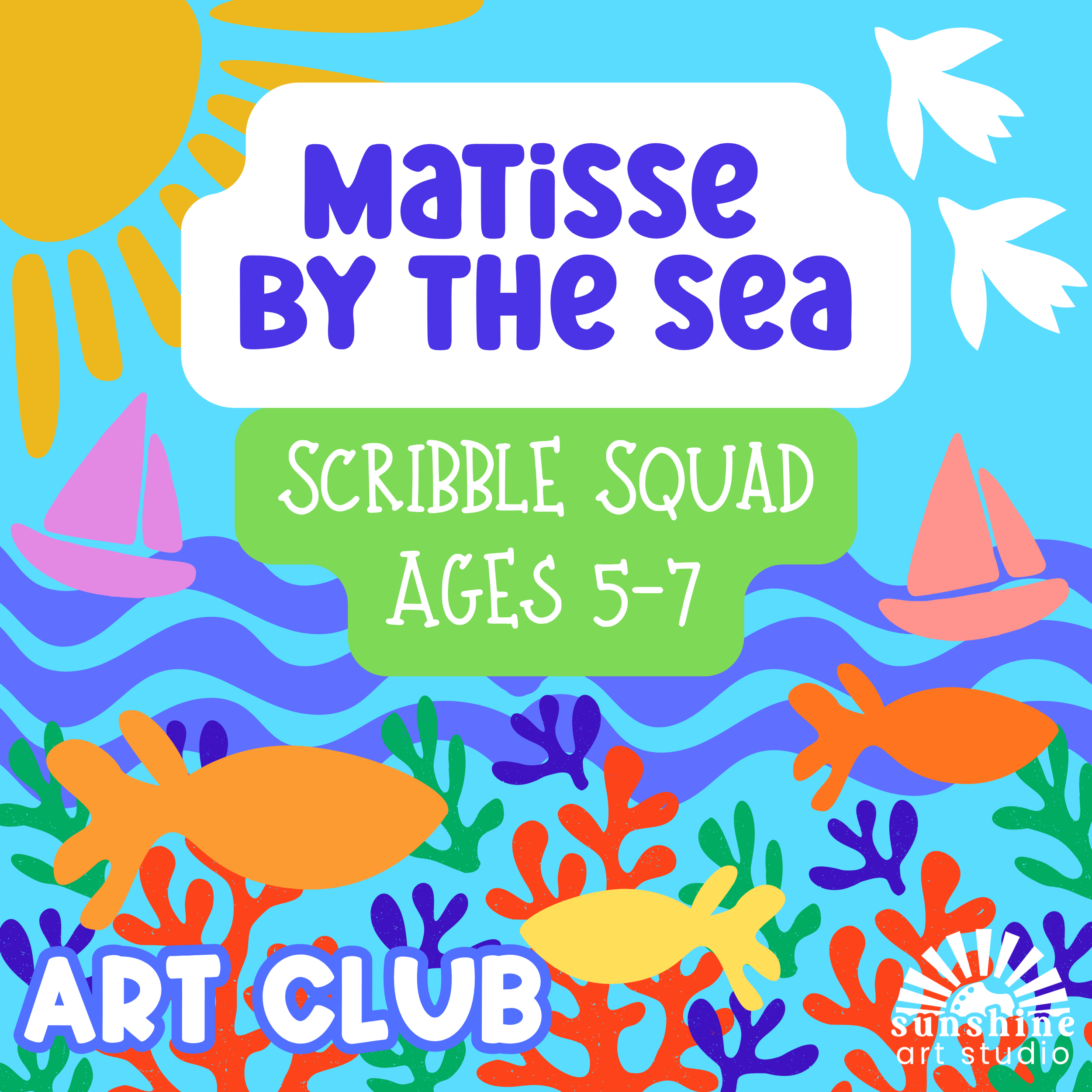 Group 4 - October - Scribble Squad- Homeschool Art Club - Ages 5-7 -THURSDAY  11:30-1:00 pm