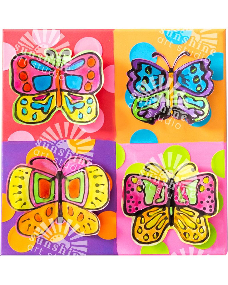 Donut Square Canvas Craft