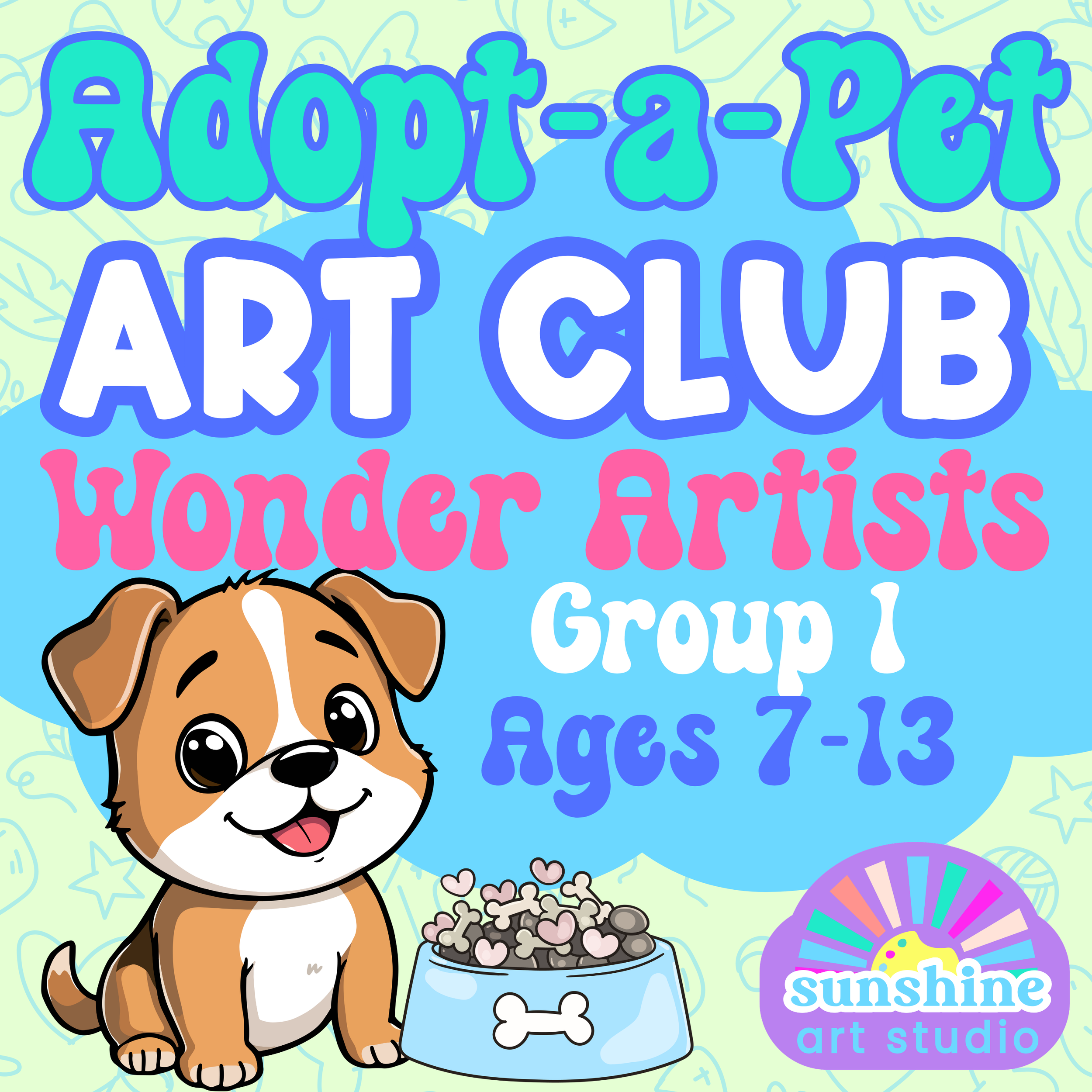 Group 1 - September Session -- Wonder Artists-  Homeschool Art Club - Ages 7-13 - Monday /Wednesday 9:00-10:30 am