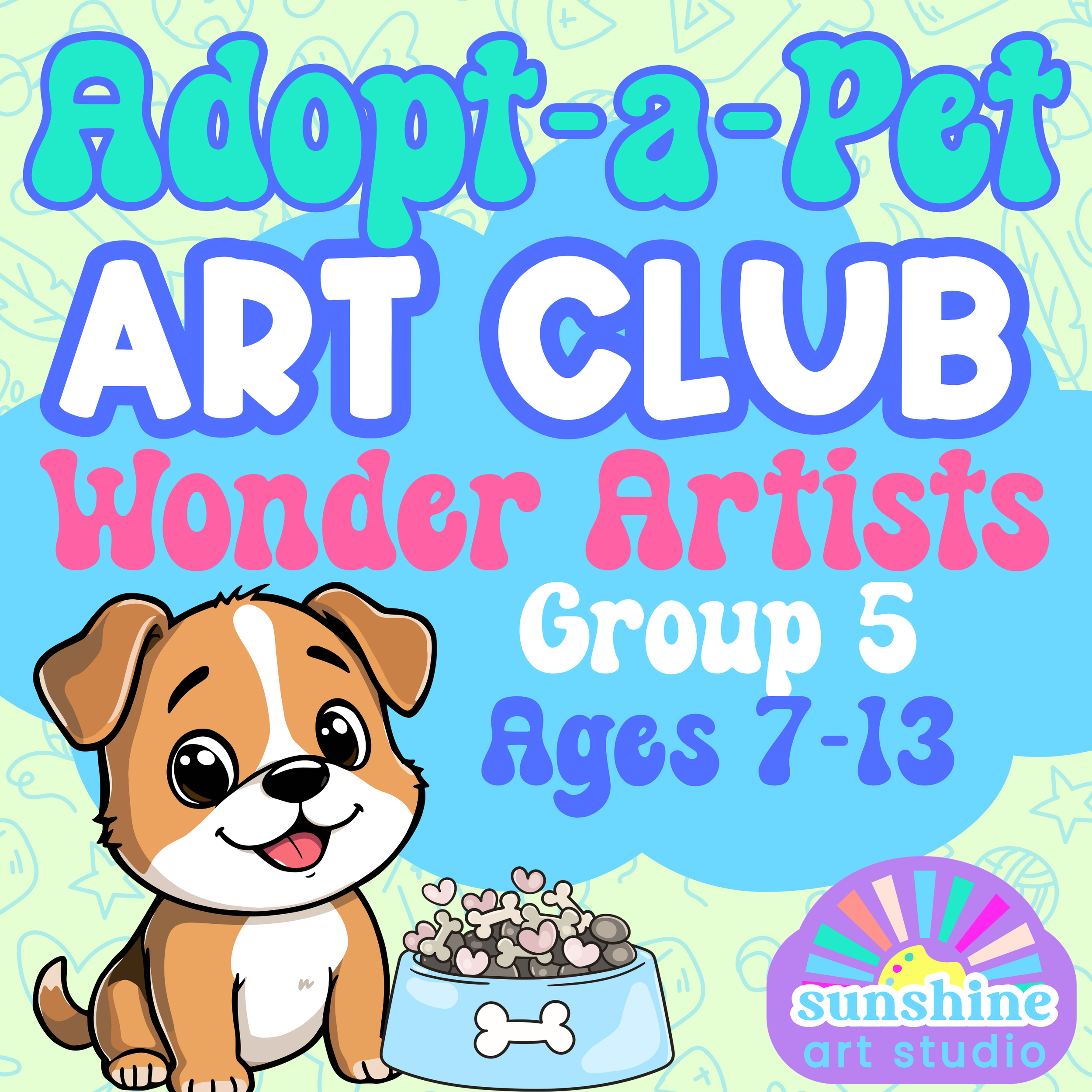 Group 5 - September Session -Wonder Artists-  Homeschool Art Club - Ages 7-13 -WEDNESDAY 11:30-1:00 pm