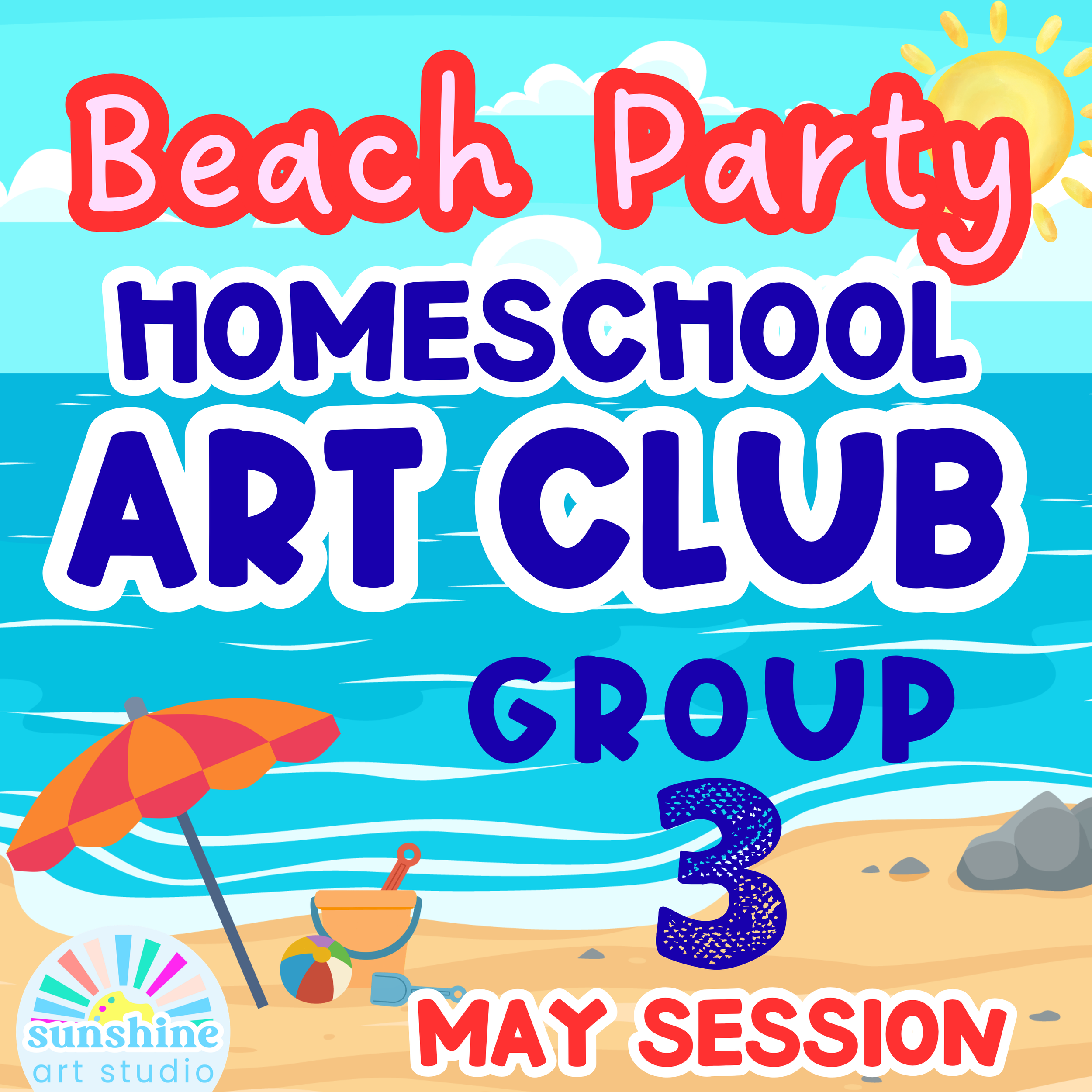 Group 3 - May Session - Homeschool Art Club - Ages 6-12 -Thursday Only 11:30-1:00 pm