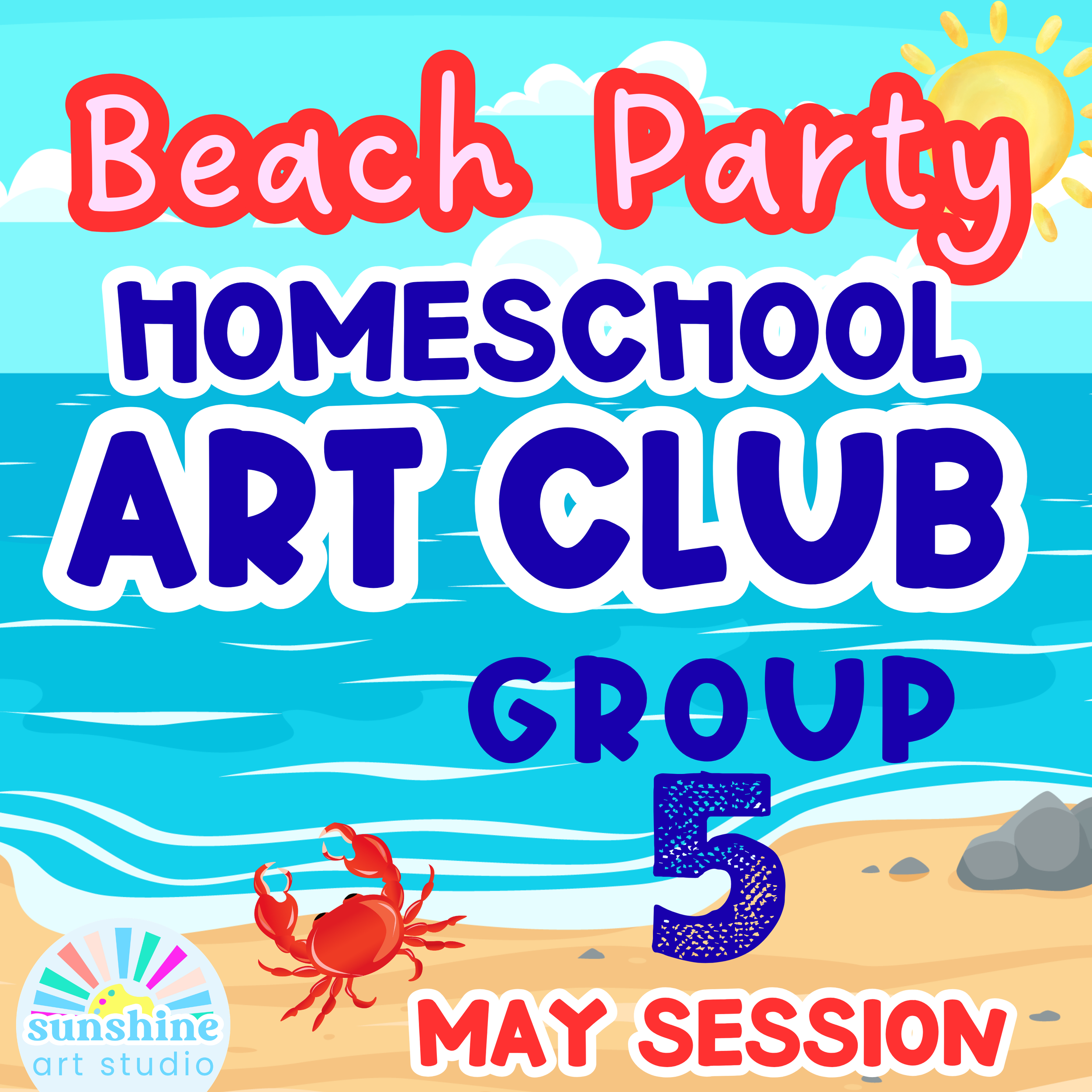 Group 5 - May Session - Homeschool Art Club - Ages 6-12 - Monday /Wednesday  11:30-1:00 pm