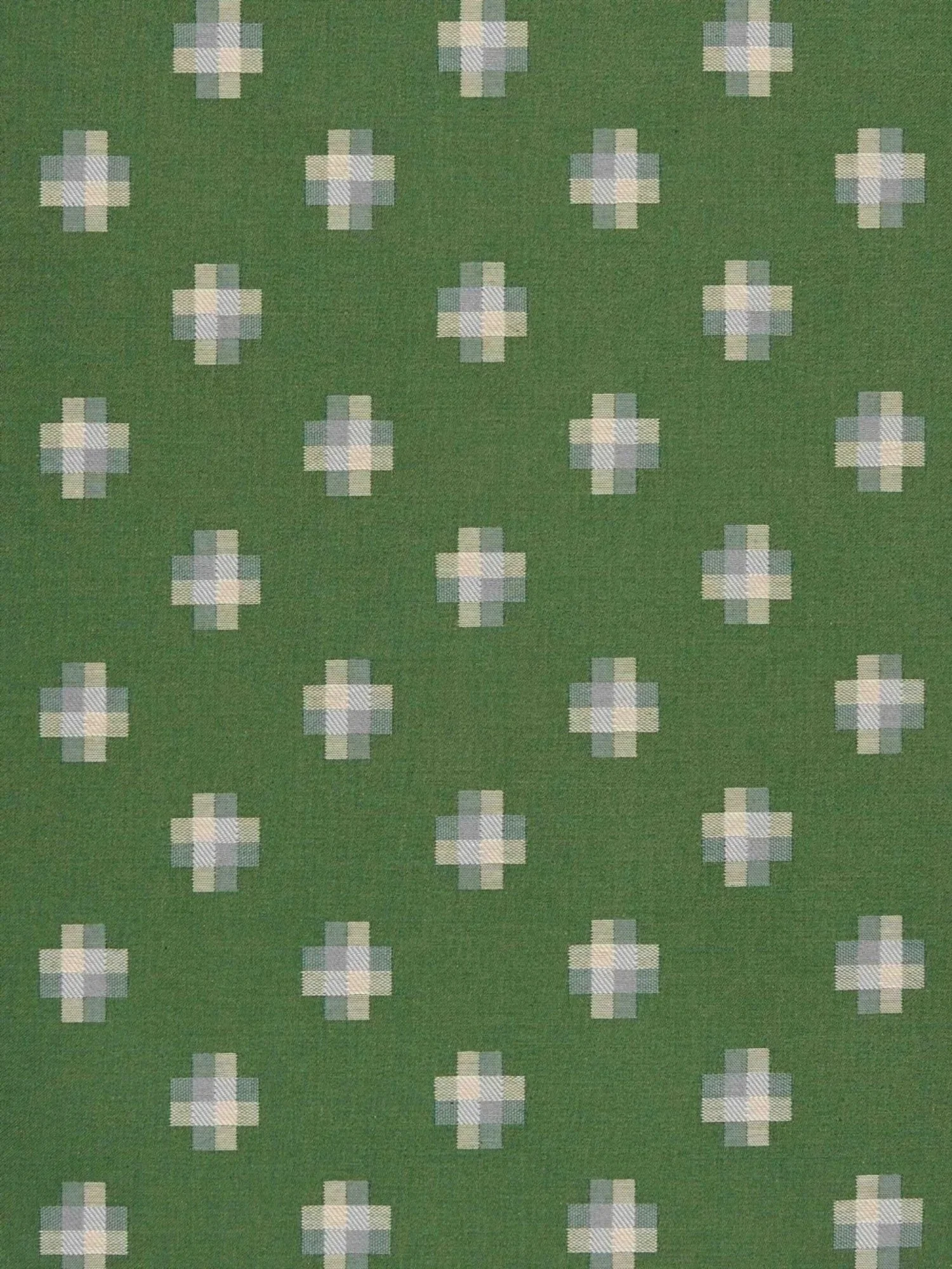 THE SQUARE CUSHION | Jessica Osborne 'Xantha Cross' in Green