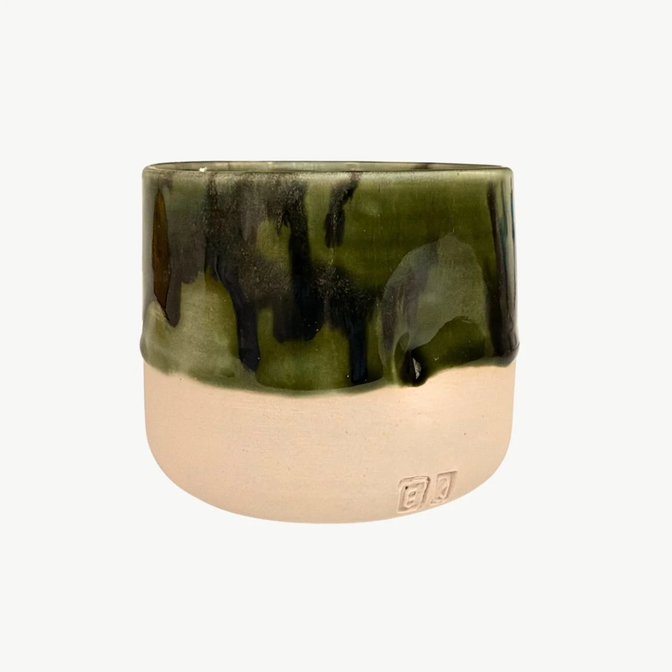 DIMPLE TUMBLER IN OLIVE GREEN | Blair Loveday
