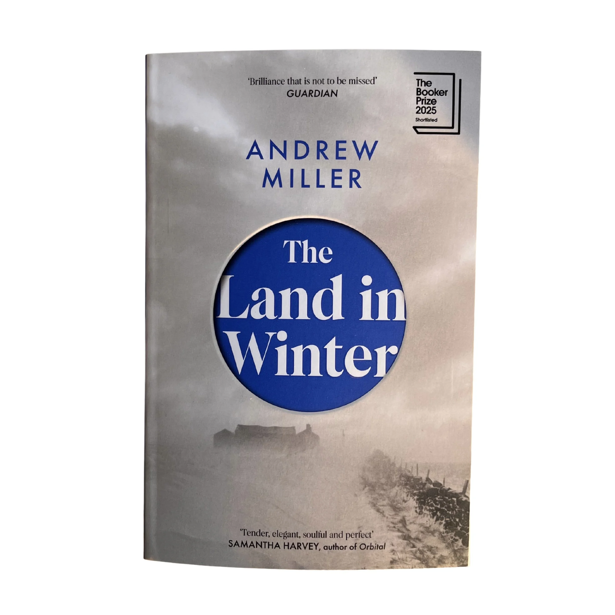 The Land in Winter by Andrew Miller, literary novel set in postwar England exploring loneliness, quiet resilience, and emotional distance during a harsh winter.