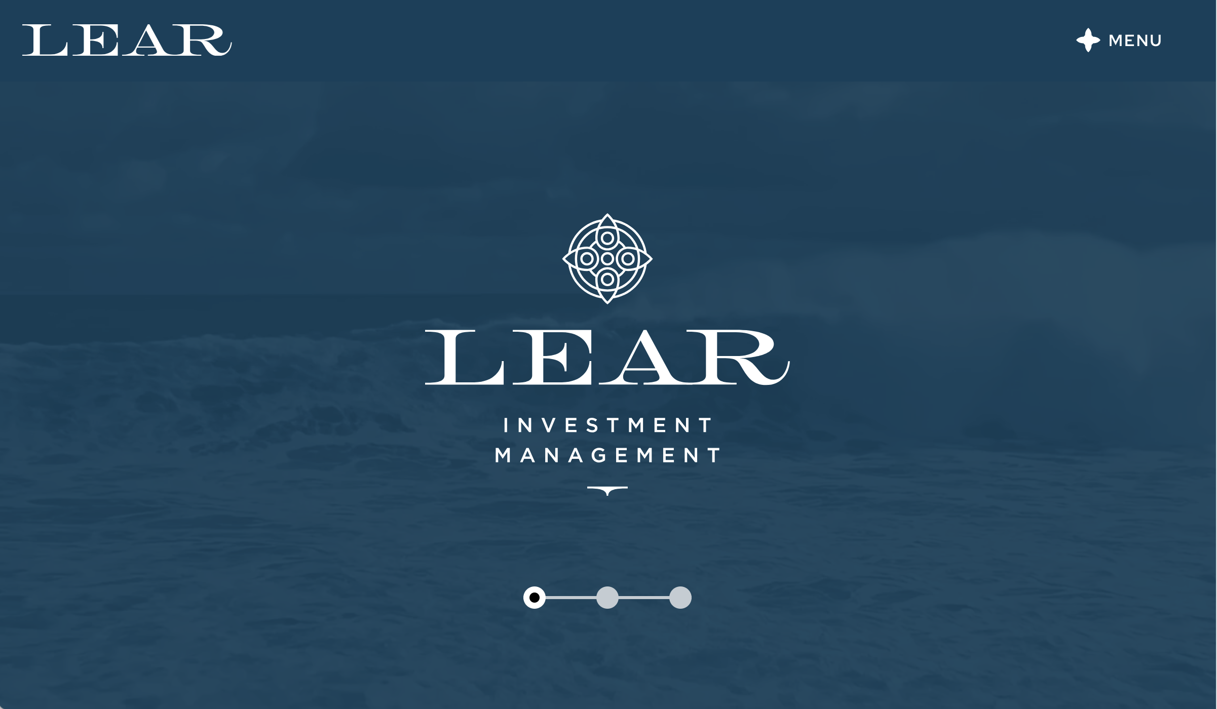 Screenshot of the Lear Investment Management website