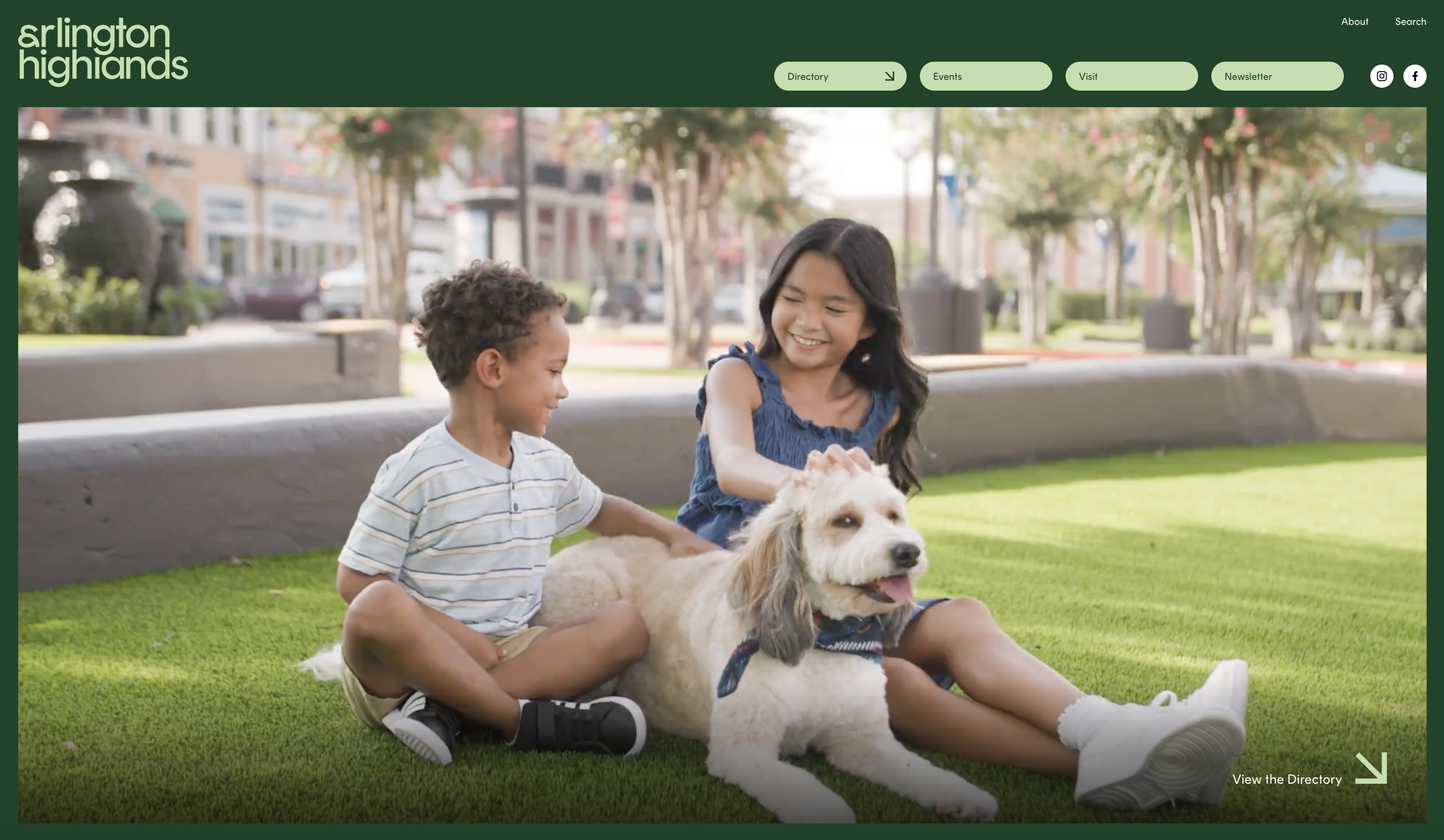 Arlington Highlands website screenshot