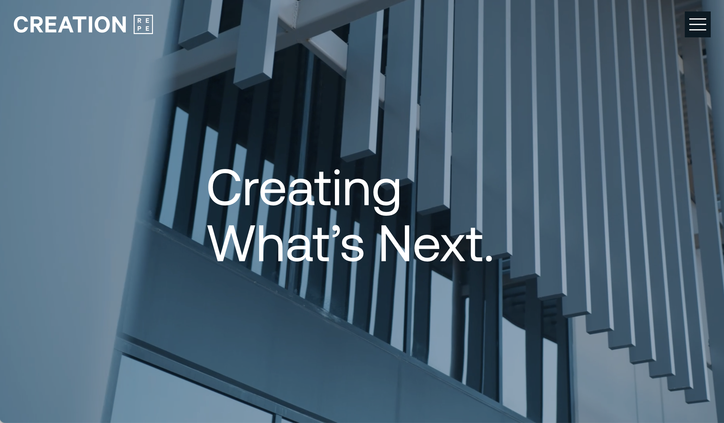 Screenshot of the Creation Equity website