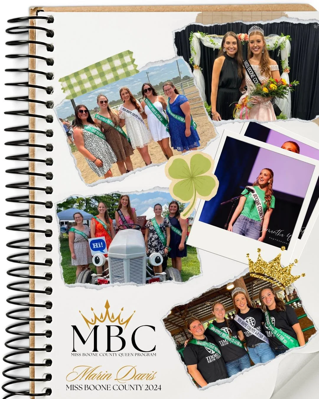 ✨ The time has come, and we can’t believe it’s been a whole year! A huge thank you to our Miss Boone County 2024, Marin Davis, and her incredible court. Your grace, heart, and dedication have made this year unforgettable. We’re so p